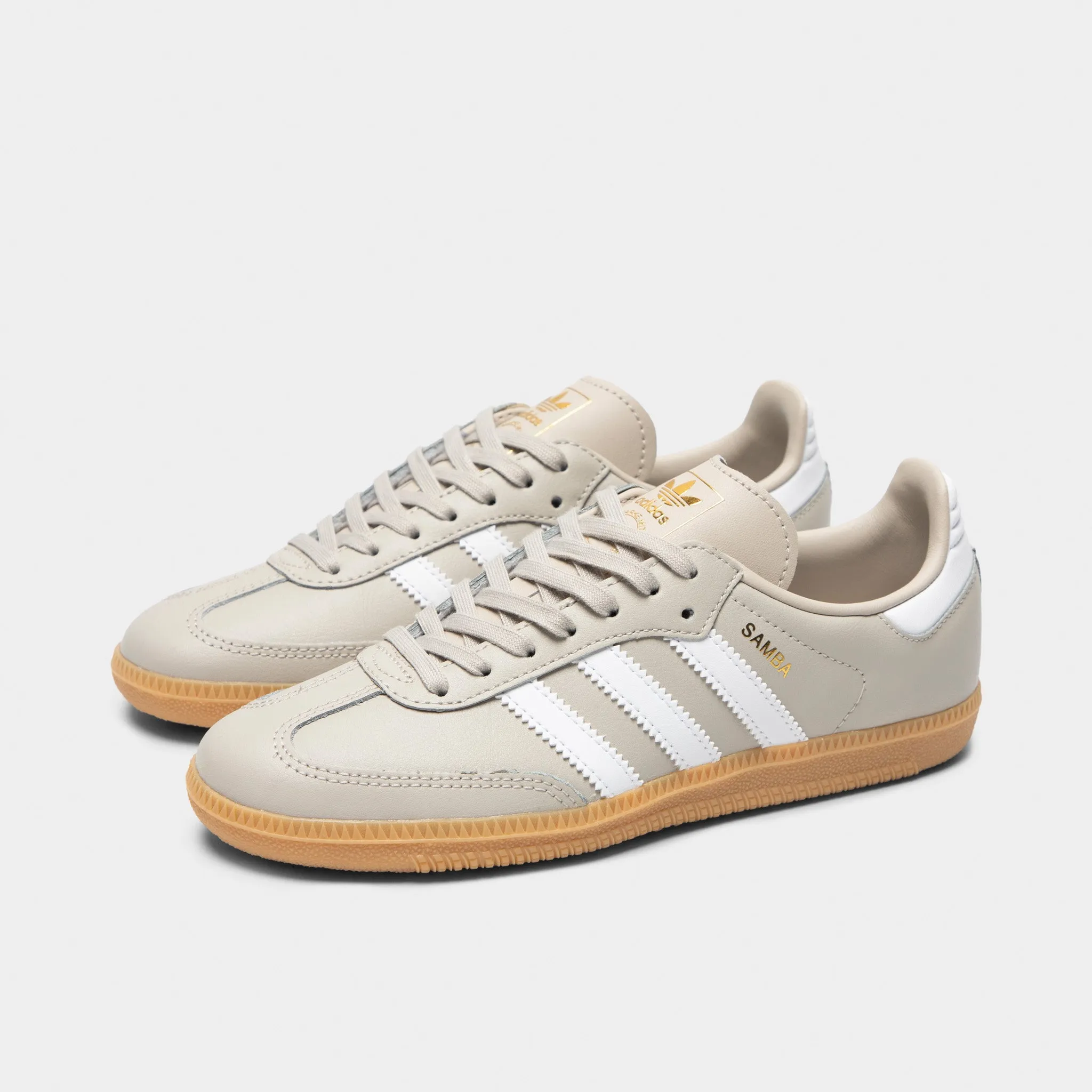Flexible Construction adidas Juniors' Samba OG Wonder Alumina / White - Gum
