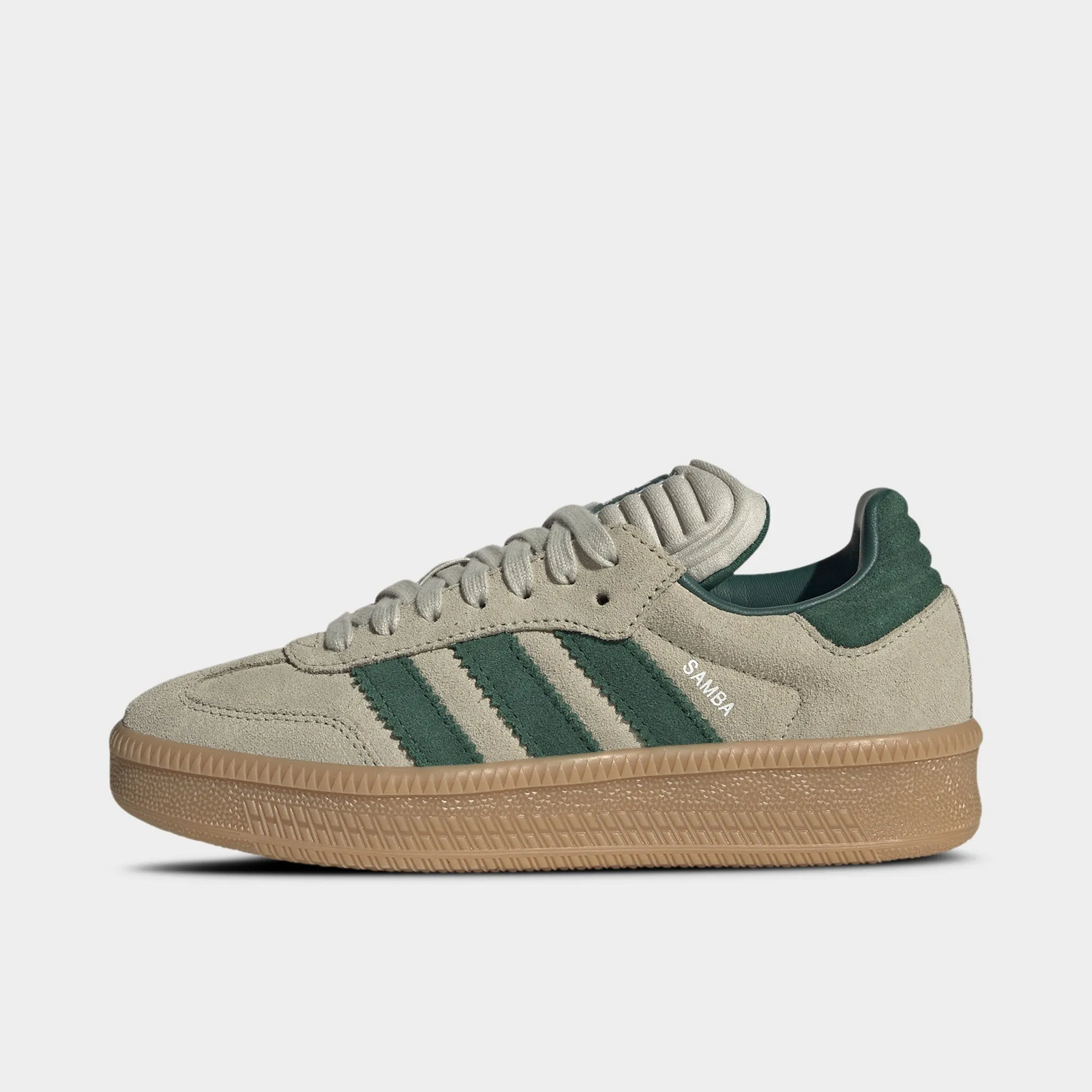adidas Juniors' Samba XLG Tan / Green Step Focus rubber