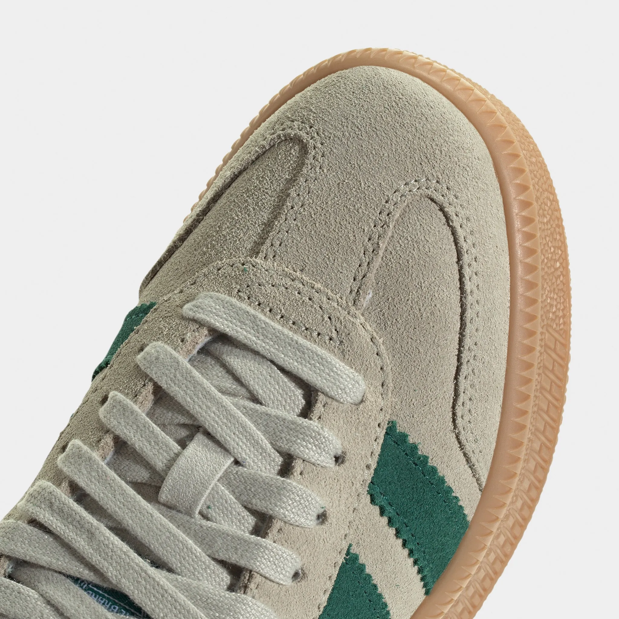 Leather Flex Fit adidas Juniors' Samba XLG Tan / Green