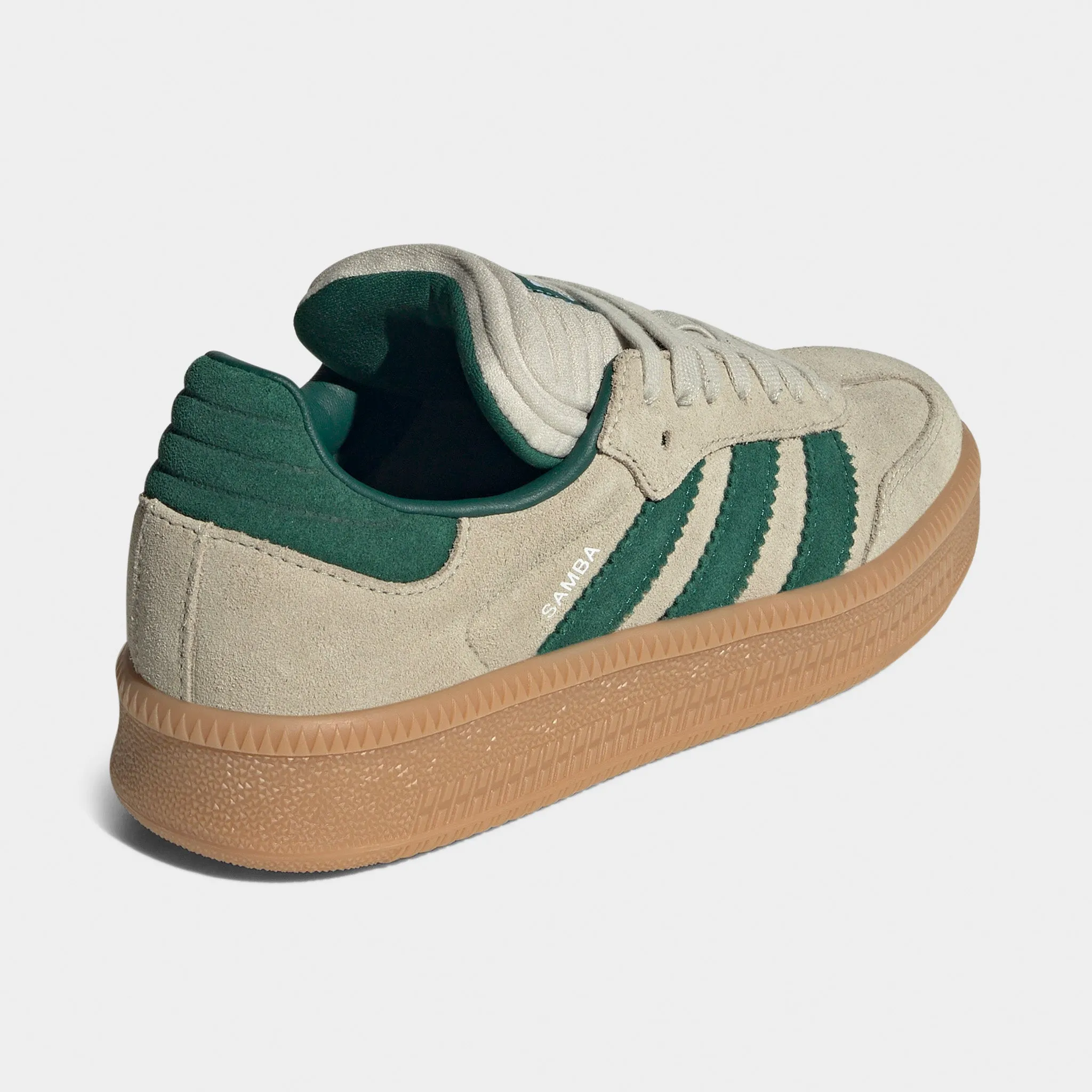 Bounce Support Responsive Walk adidas Juniors' Samba XLG Tan / Green