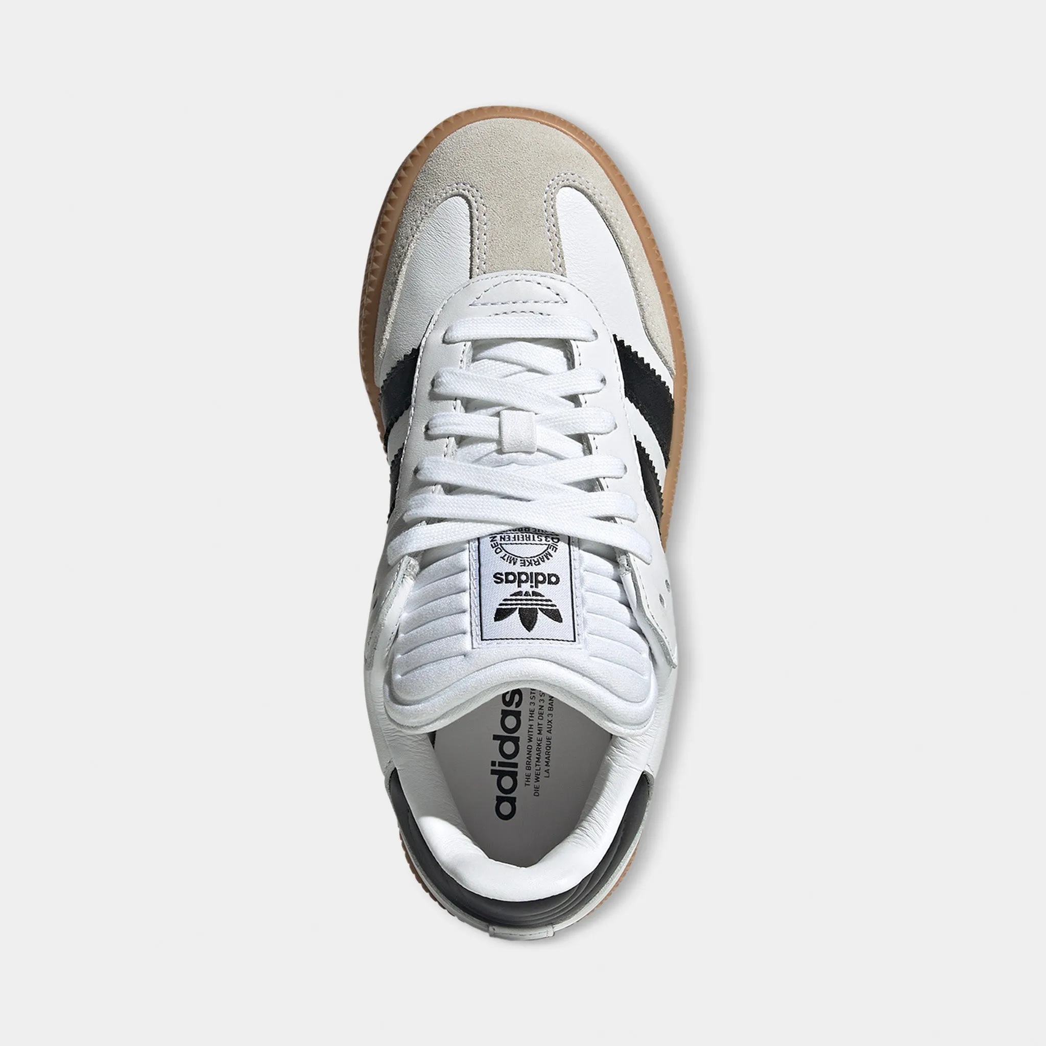 adidas Juniors' Samba XLG White / Black - Gum Cool Design Slip Choice