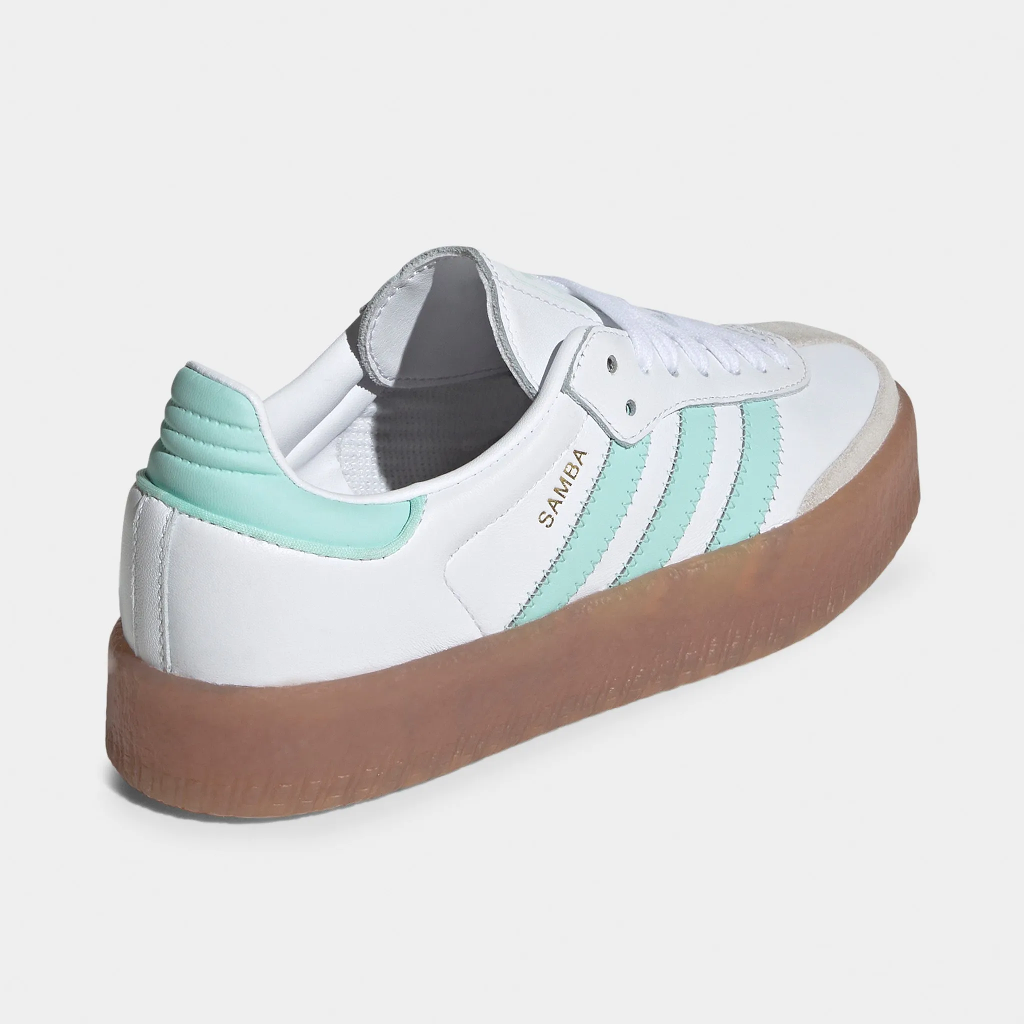 Stretch Loops adidas Juniors' Sambae White / Clear Mint - Gold Metallic