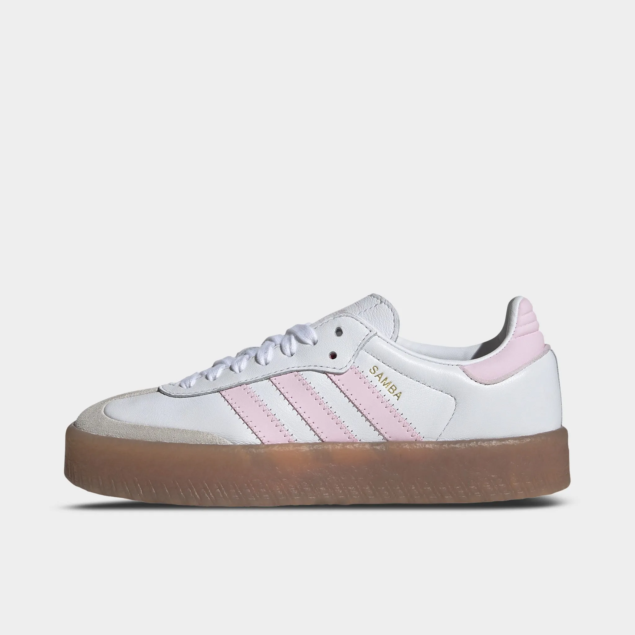 adidas Juniors' Sambae White / Clear Pink - Gold Metallic Calm Tones