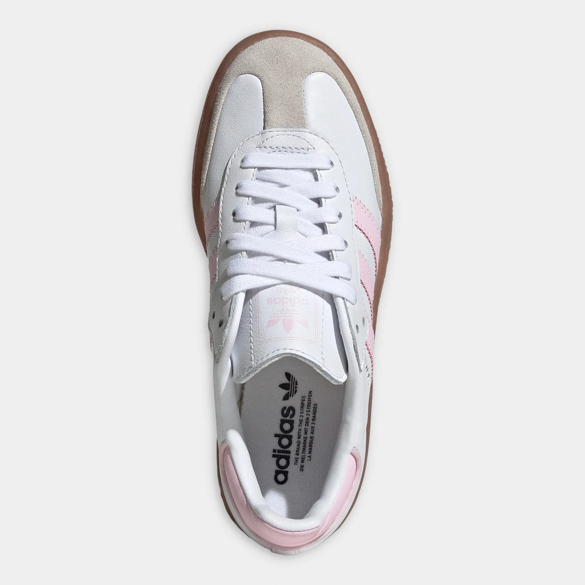 adidas Juniors' Sambae White / Clear Pink - Gold Metallic Thermoregulating Fabric