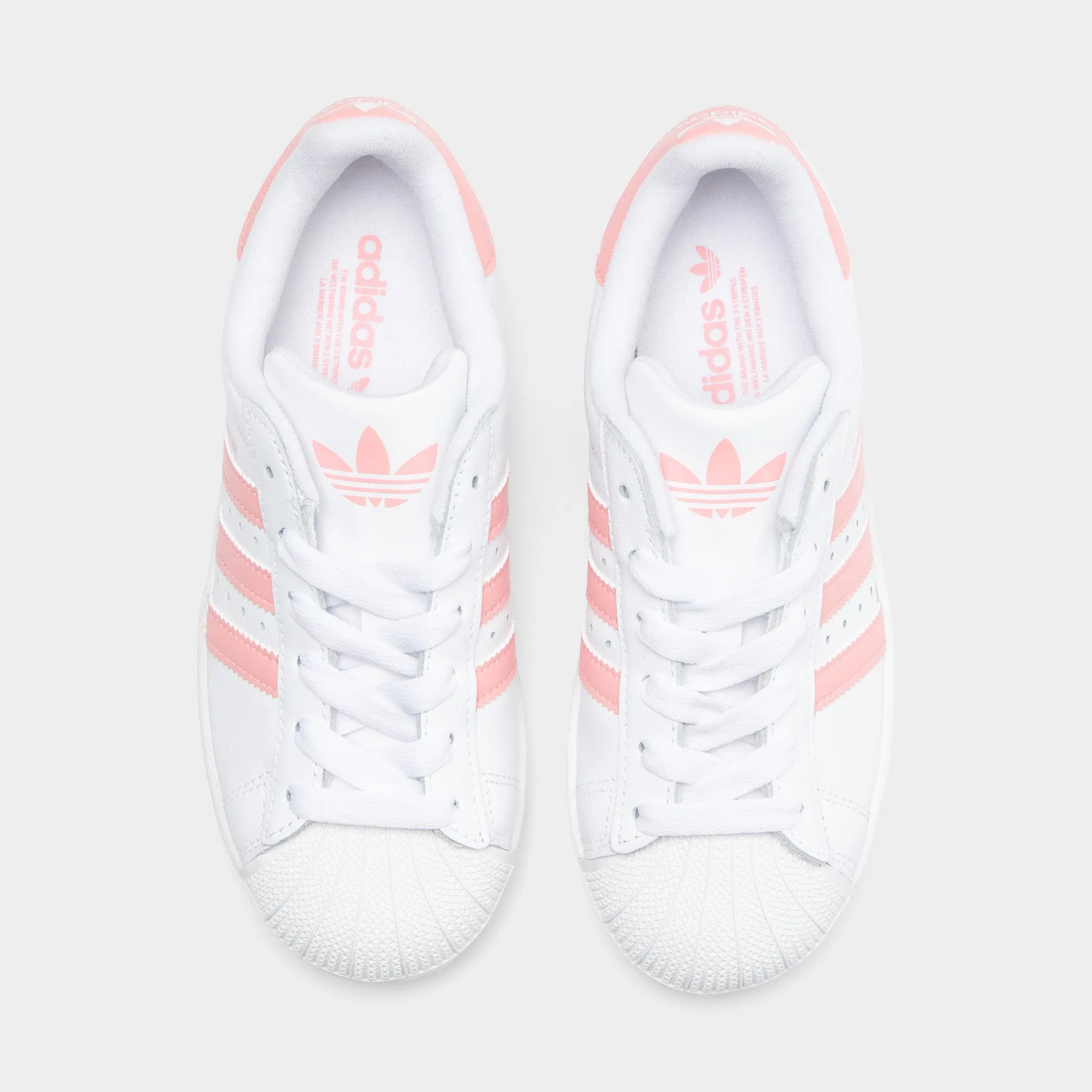 Comfort Inserts adidas Junior's Superstar 2 White / Semi Pink Spark