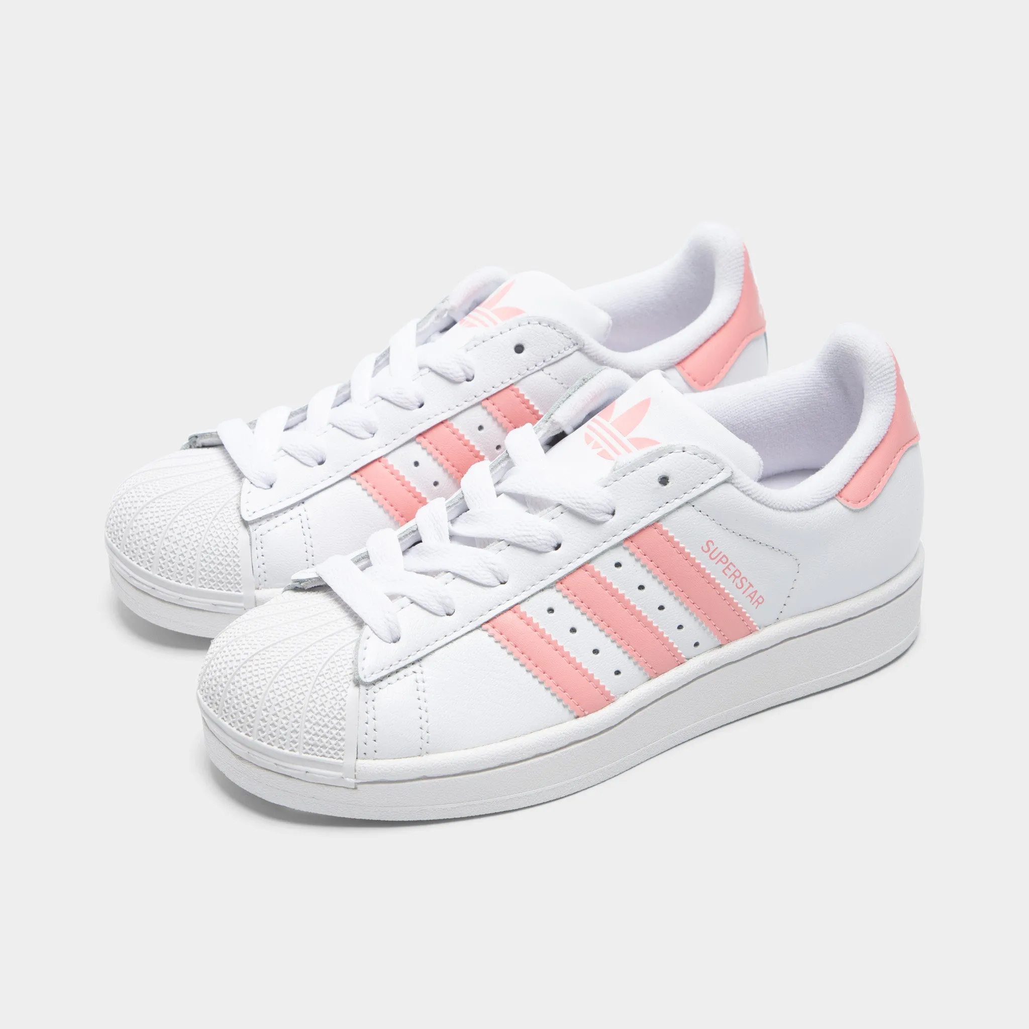 Multi-Use Shoes adidas Junior's Superstar 2 White / Semi Pink Spark