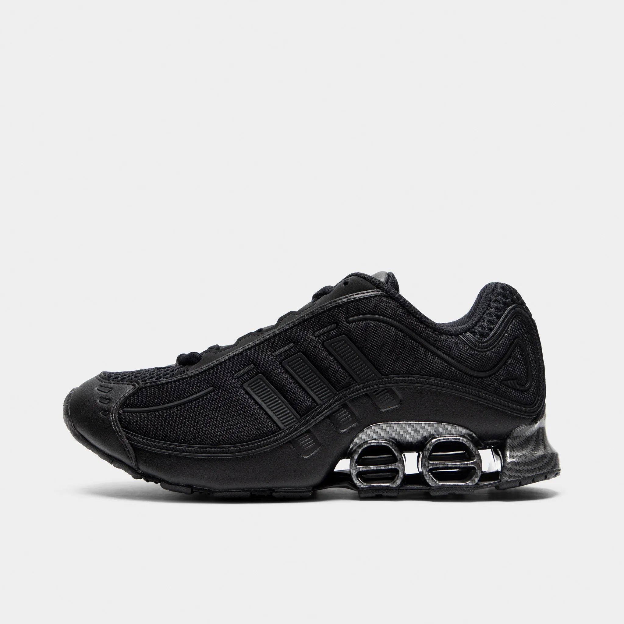Gradient Density Flexible Ride adidas Megaride O1 Black / Black - Iron Mountain