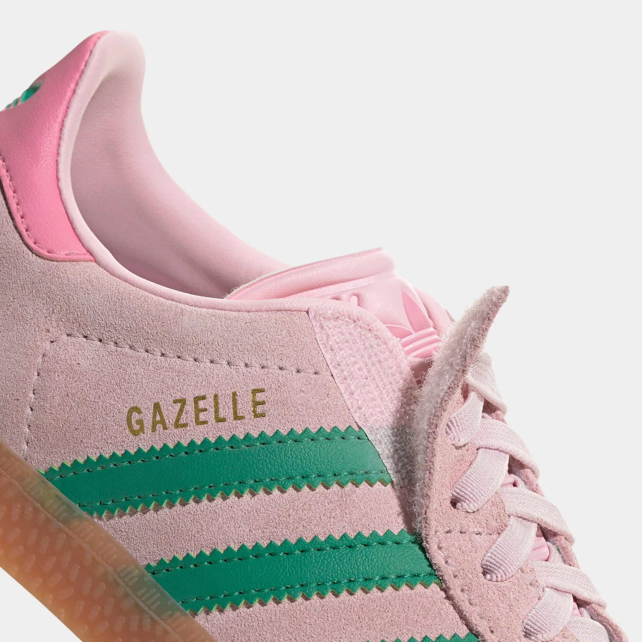 Urban Essential Auxetic Material Construction adidas Originals Children's Gazelle Pink / Green - Gum