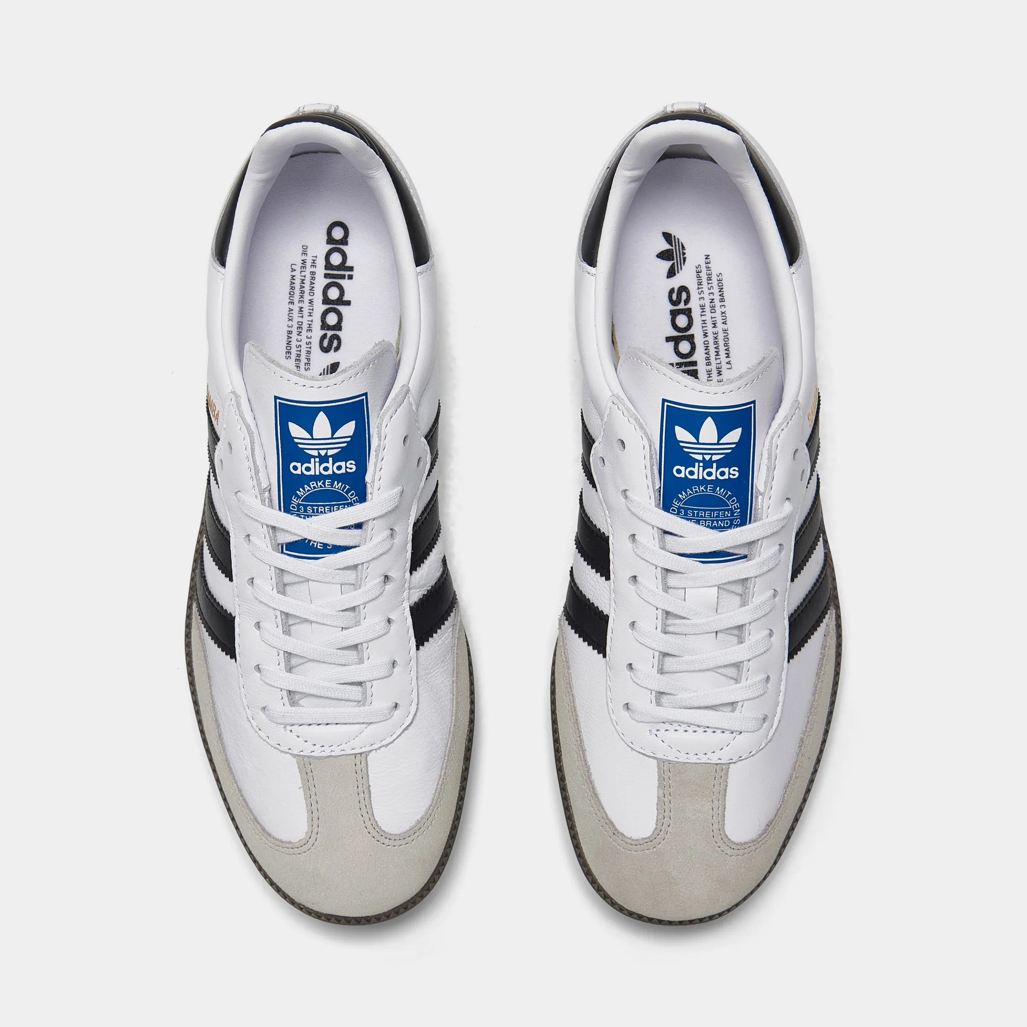 adidas Originals Juniors' Samba OG Core White / Core Black - Gum Shock Dispersing Worn Daily
