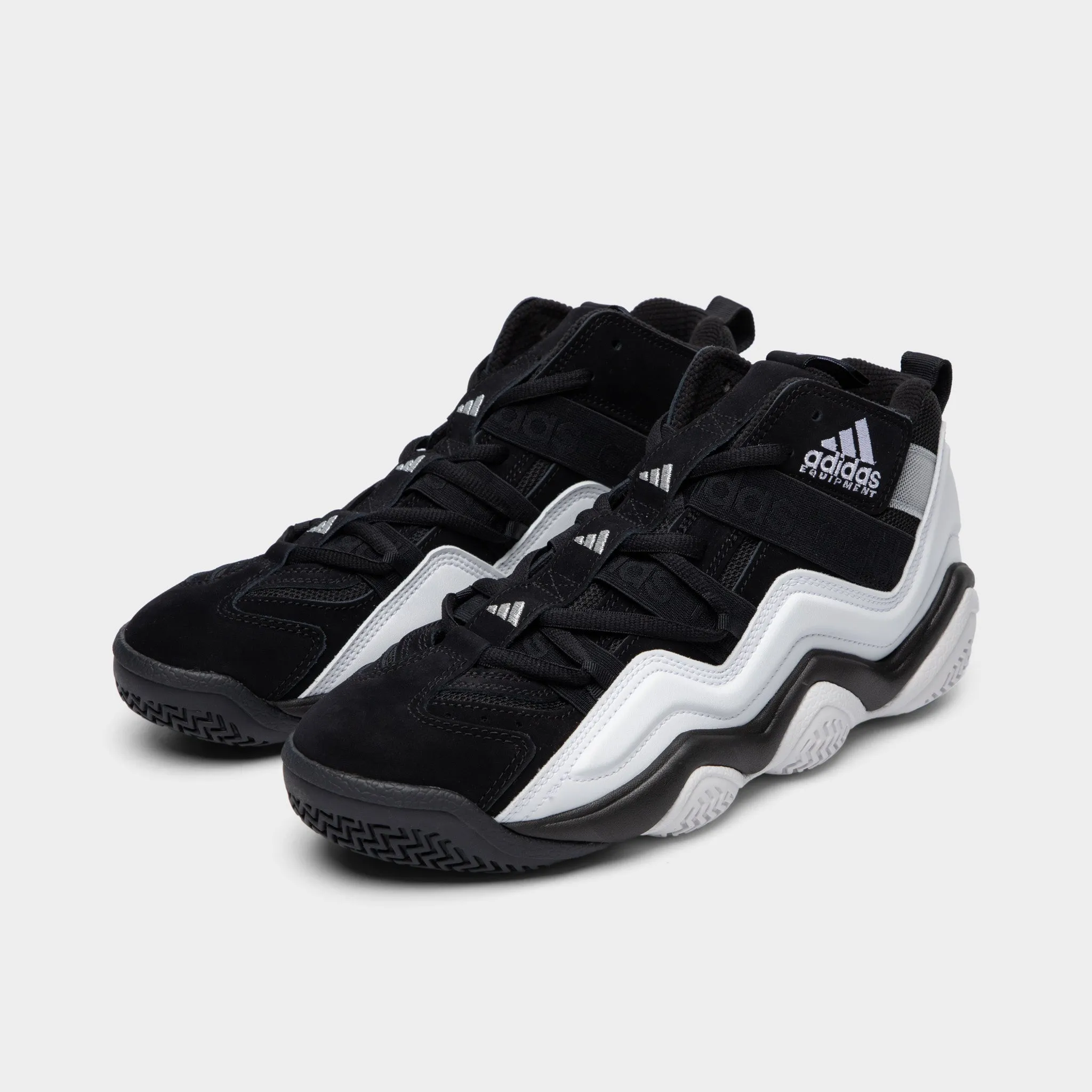 Shock Diffusing Midsole Cushion Layer adidas Originals Top Ten 2000 Core Black / Cloud White - Silver Metallic