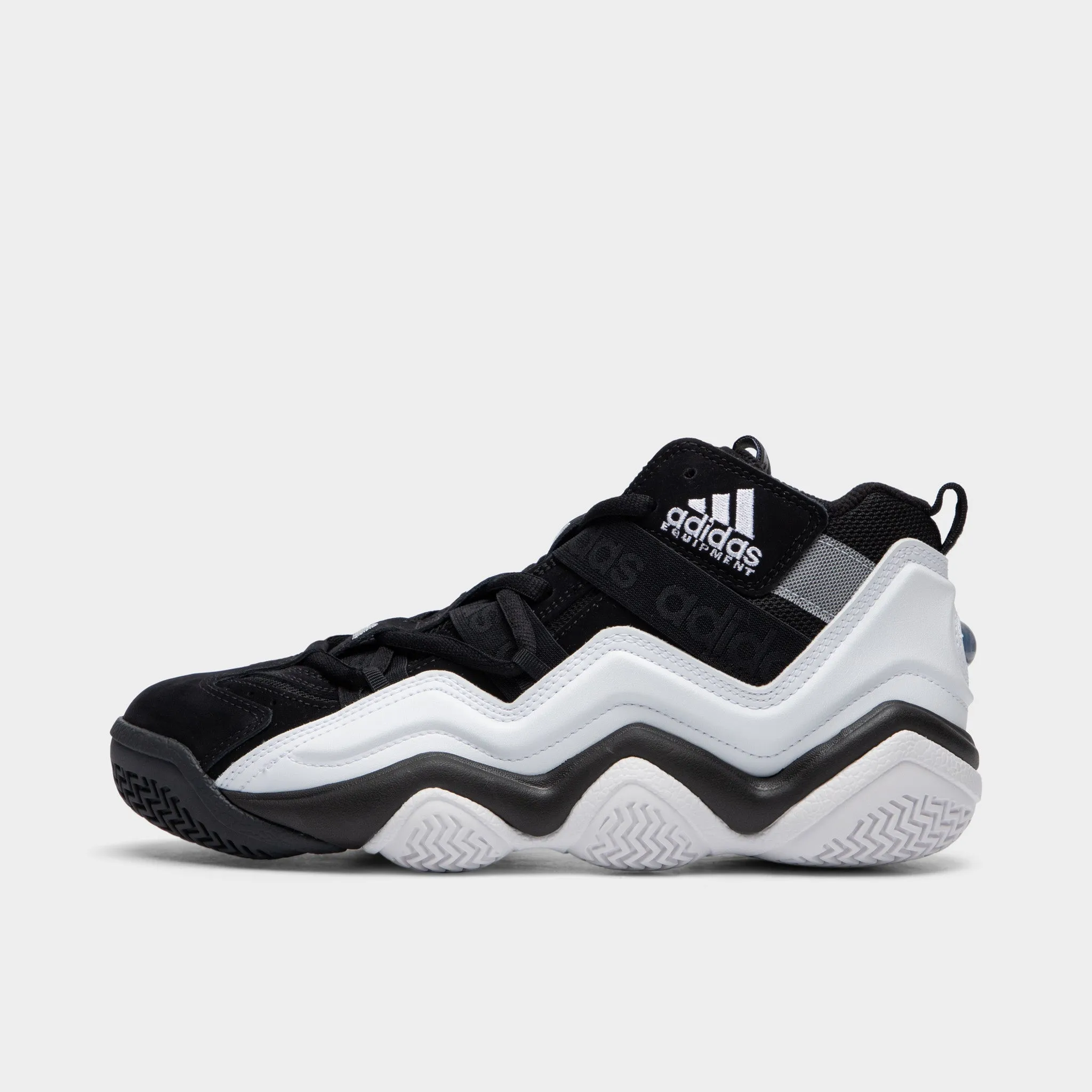 adidas Originals Top Ten 2000 Core Black / Cloud White - Silver Metallic Durable Mesh