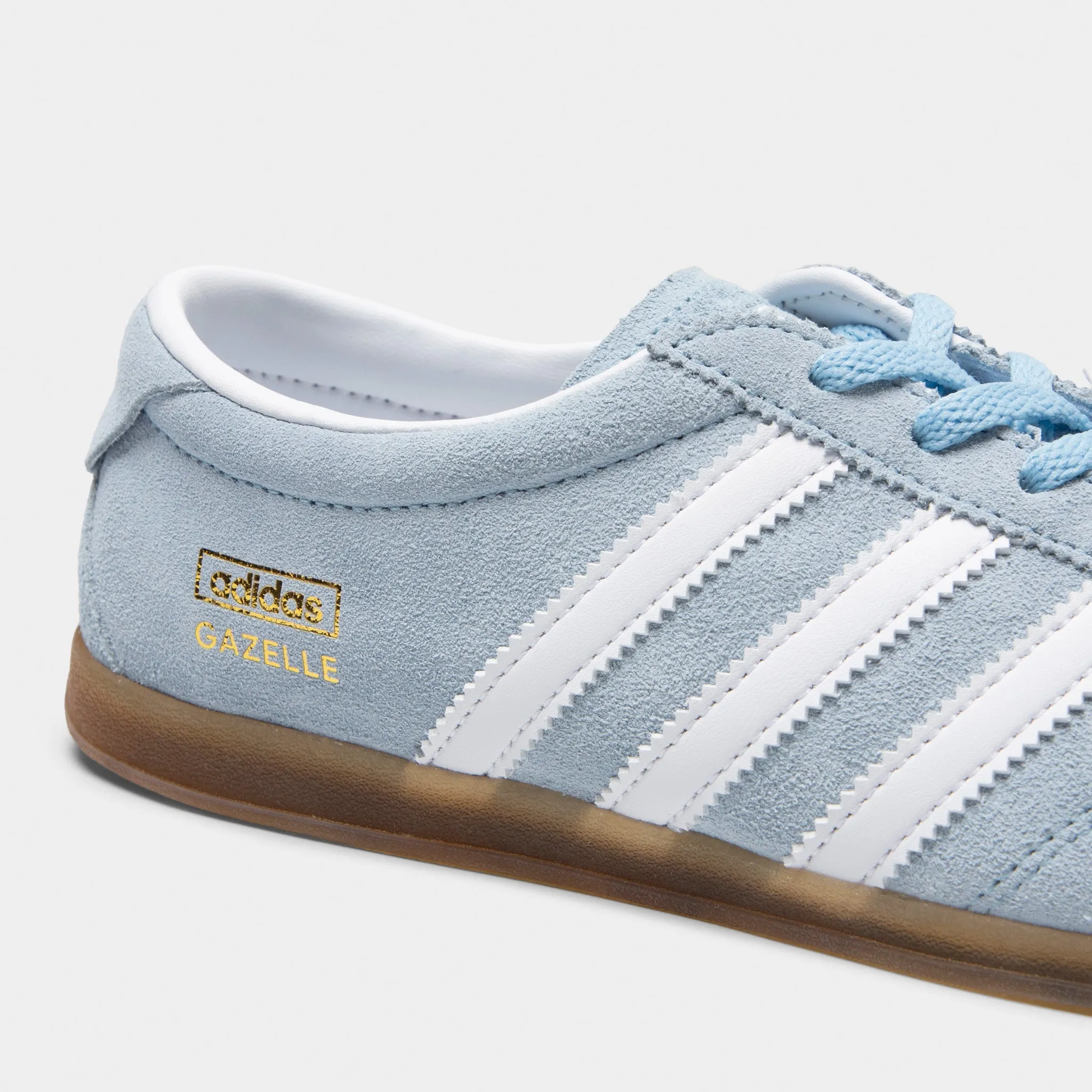 Quick Lacing System adidas Originals Women's Gazelle Lo Pro Clear Sky / White - Gum