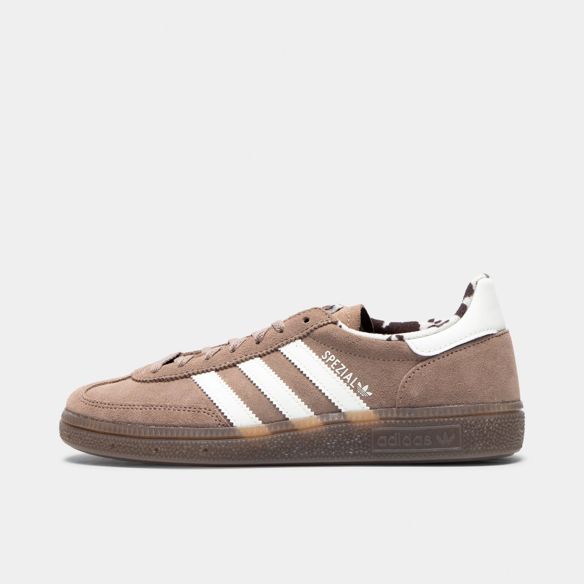 adidas Originals Women's Handball Spezial Chalky Brown / Off White - Gum Flexible Choice Synthetic Leather Panels