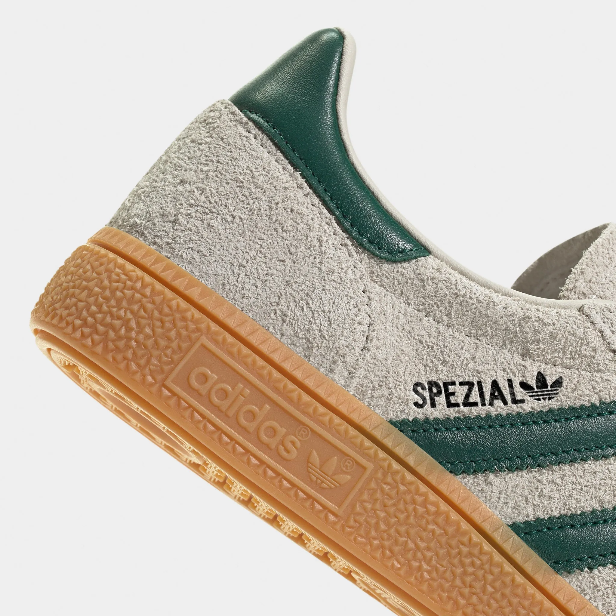 adidas Originals Women's Handball Spezial Light Brown / Green Timeless Design Heat Sealed Reinforcements