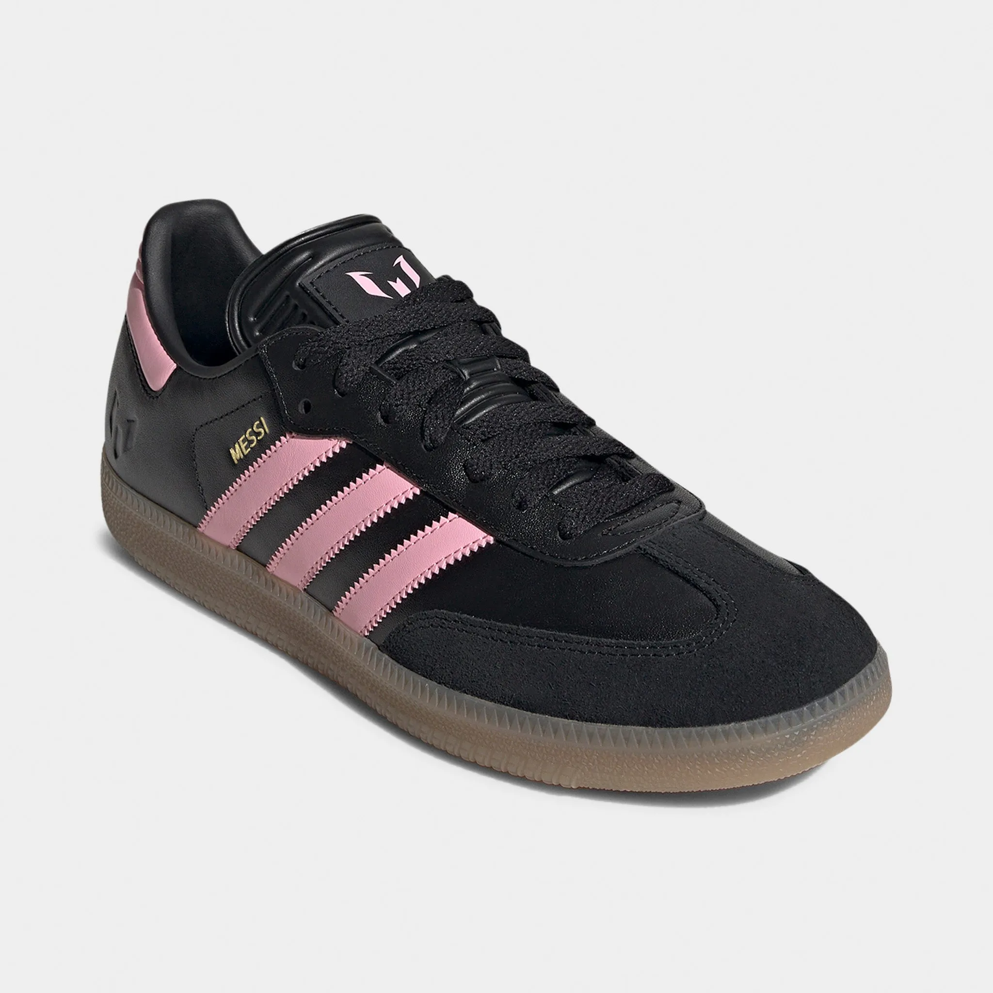 adidas Samba Messi Black / Gold Woven Texture