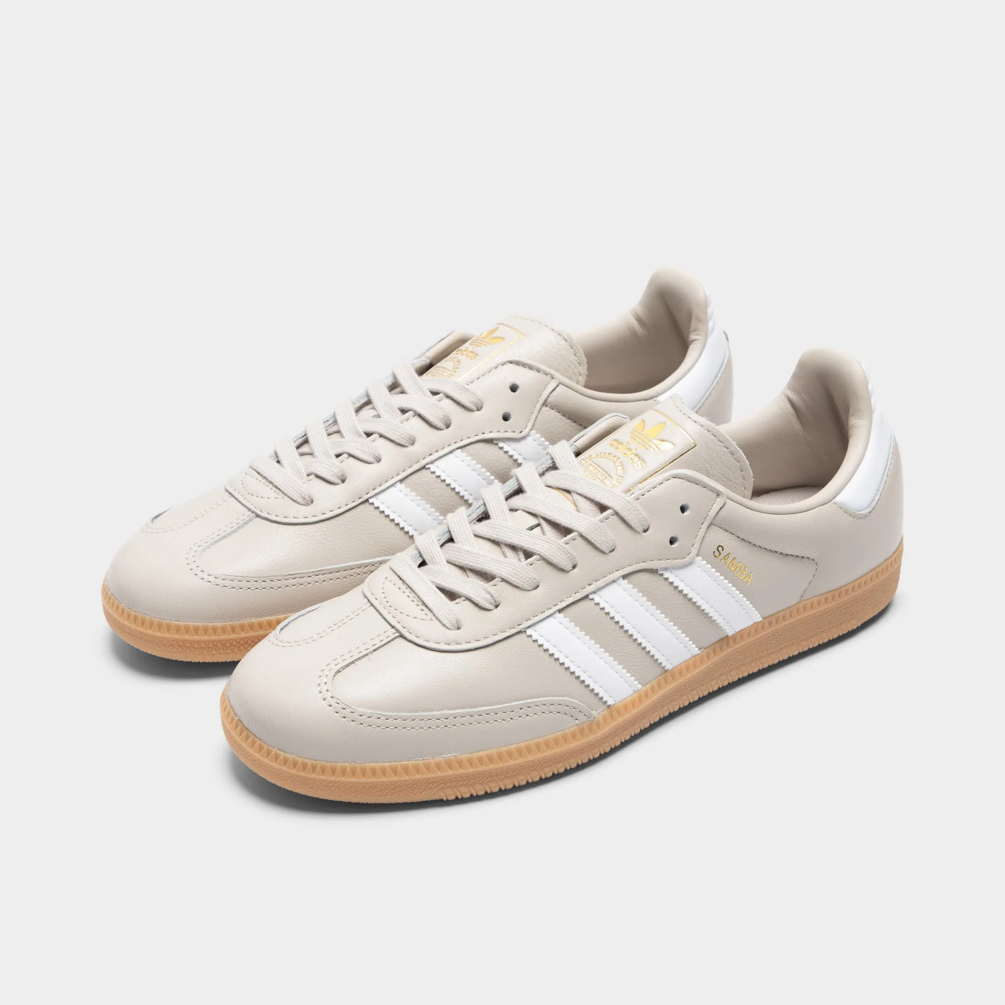 Adidas Samba OG Alluminum / White - Gum Tensile Barrier Tech Form Fitting