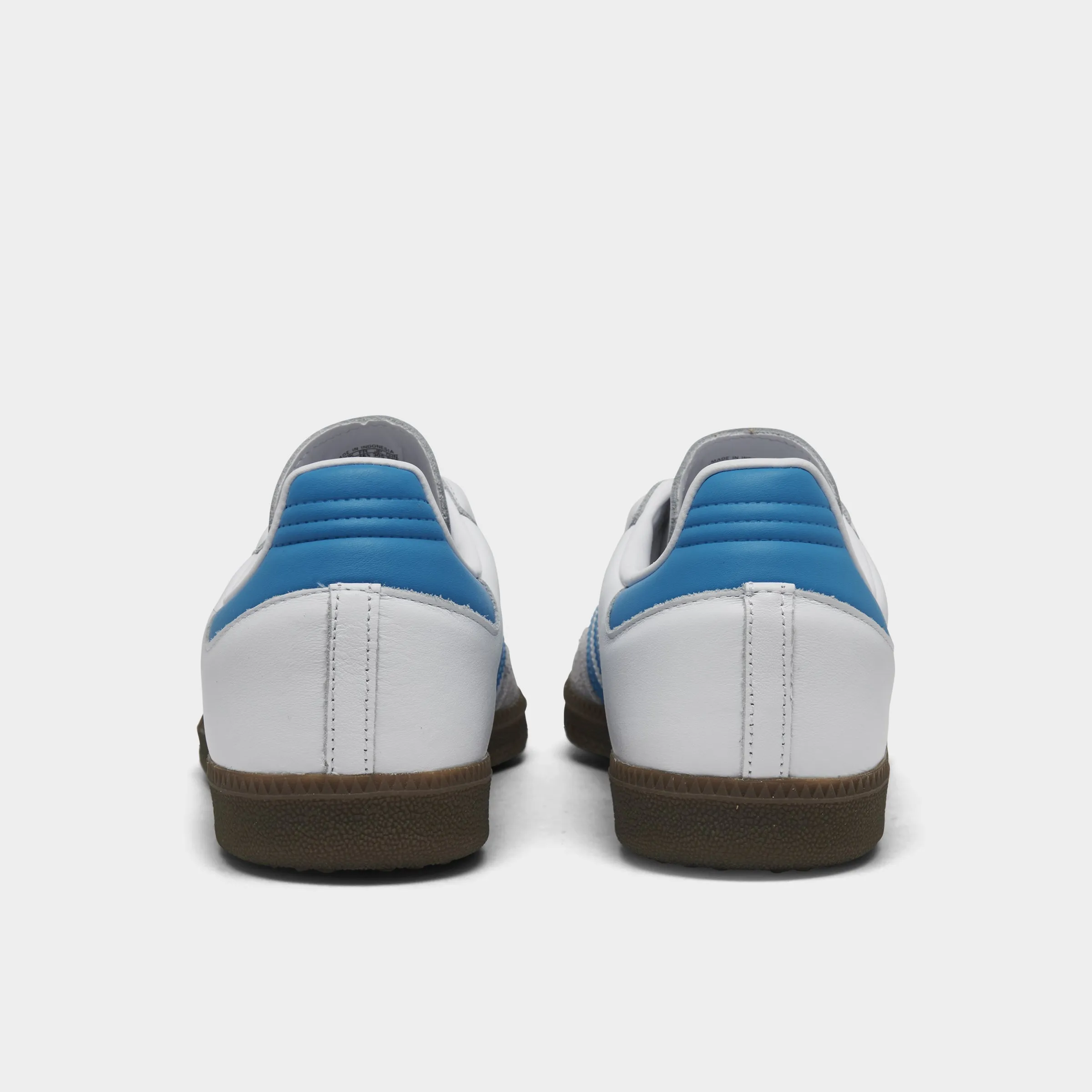 adidas Samba OG White / Blue - Gum Sustainable Material Blend Ventilated Tongue Design
