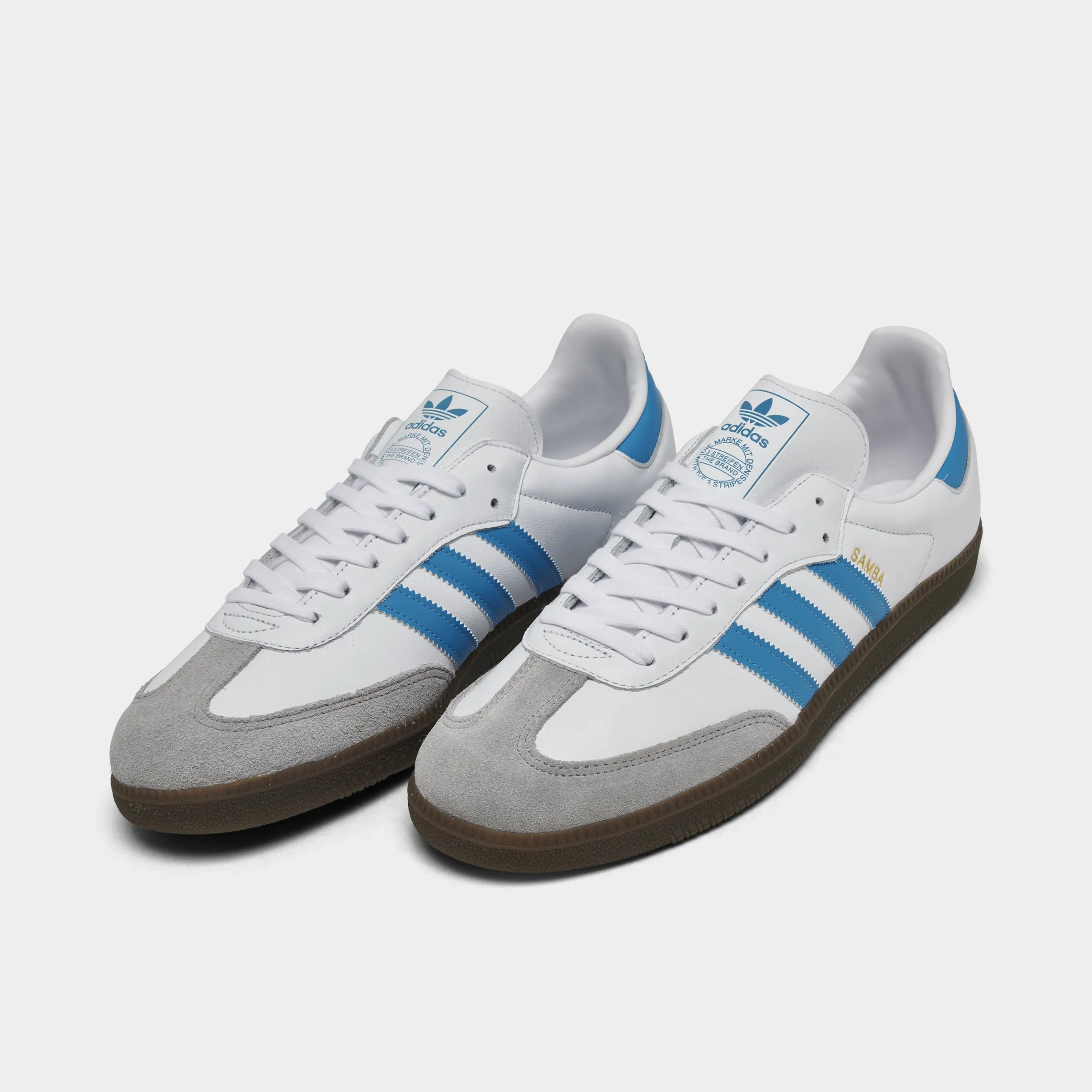 Outsole Grip Gel Cushioning adidas Samba OG White / Blue - Gum