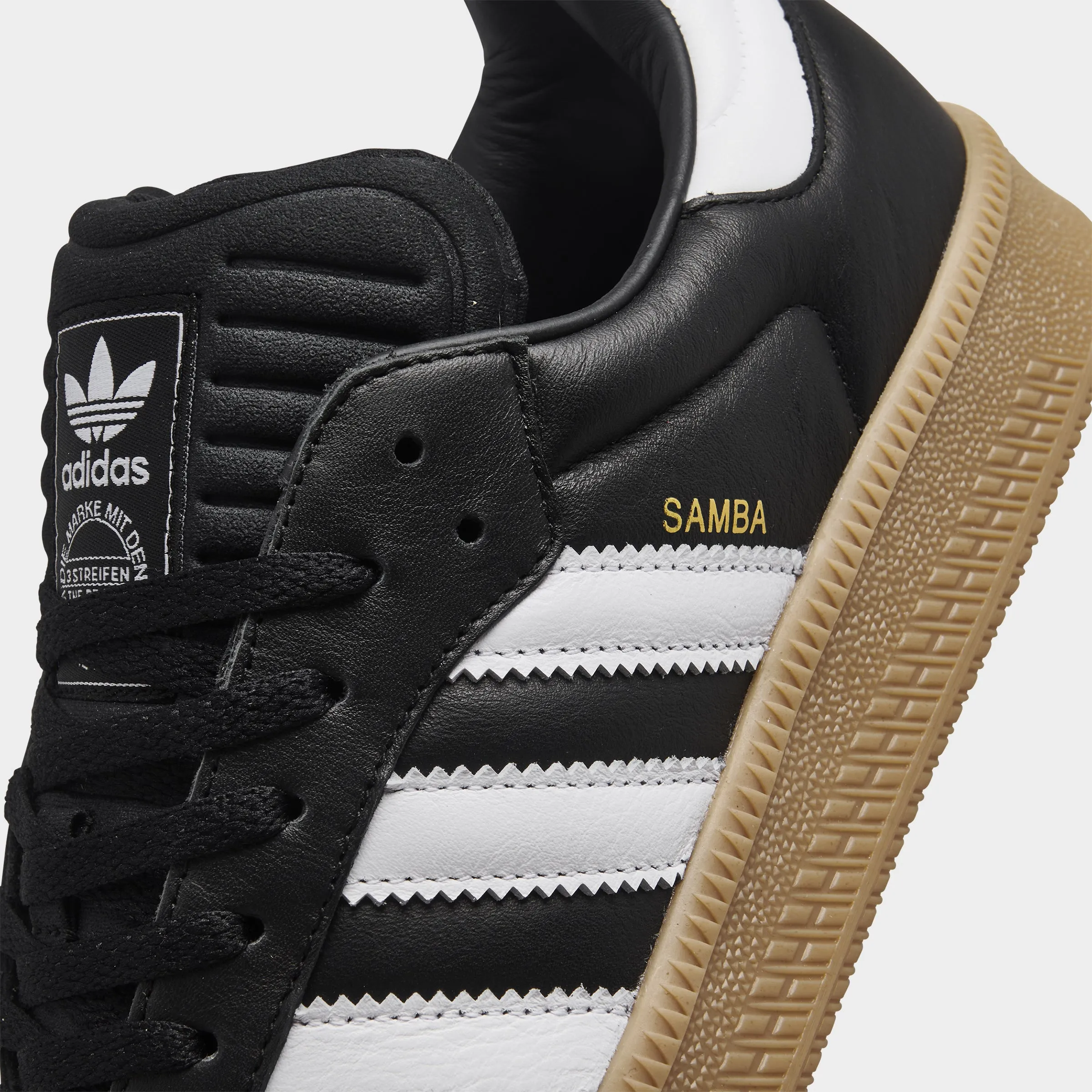 adidas Samba XLG Core Black /  Footwear White - Gum Flexible Zones Fashion-forward comfort