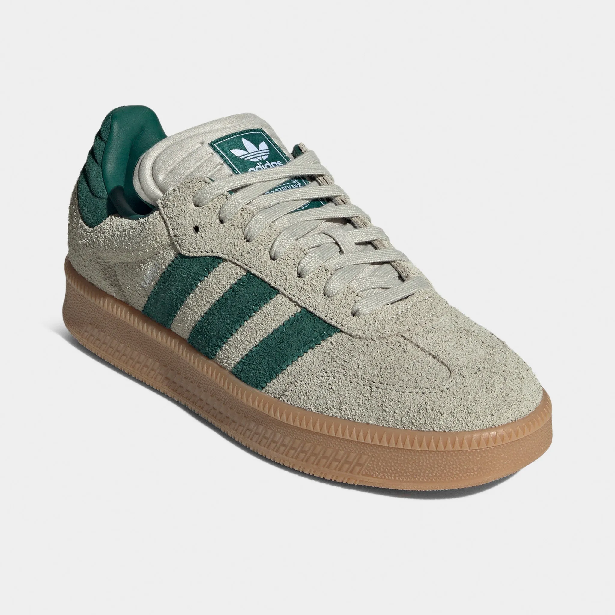 Structured Choice Foot Shape adidas Samba XLG Putty Grey / Collegiate Green - Gum