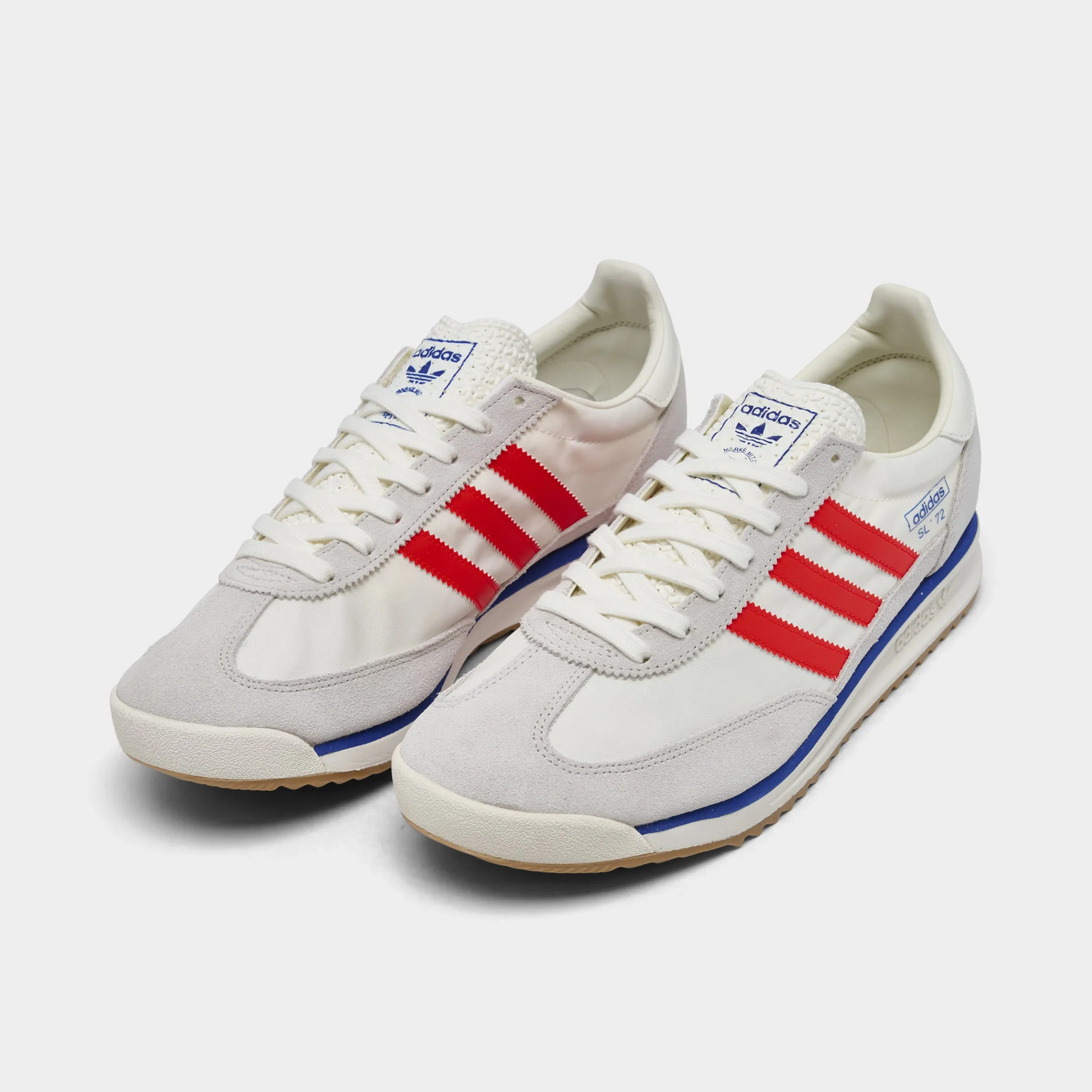 adidas SL 72 RS White / Red - Blue Woven Upper Technology