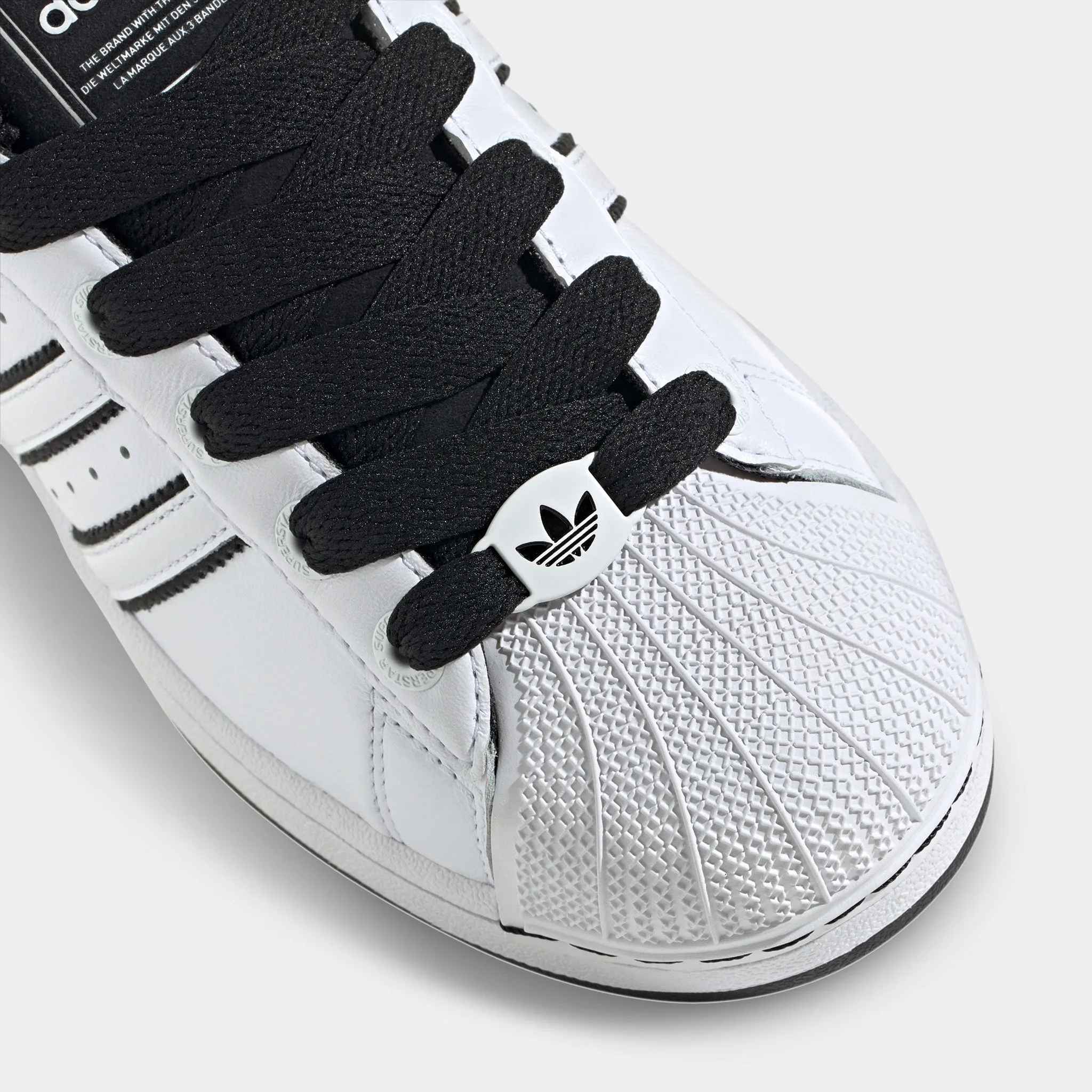 Water Resistant Knit Walk Safe adidas Superstar II White / Black - White
