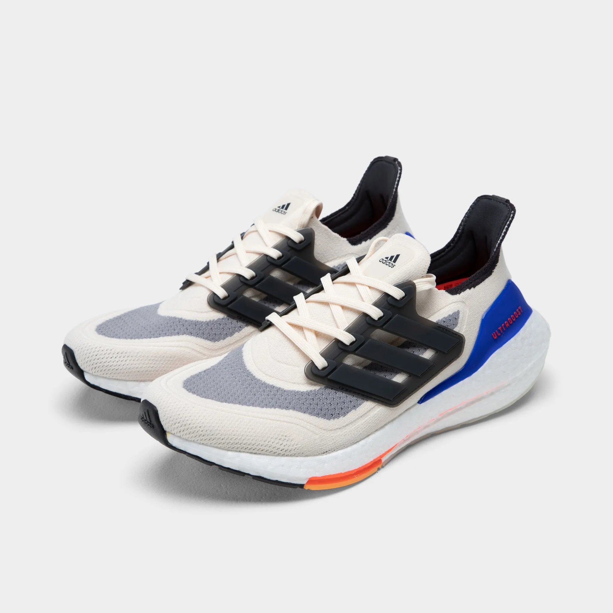 Trendsetting Shoes Designer comfort adidas Ultraboost 21 White / Carbon - Solar Red