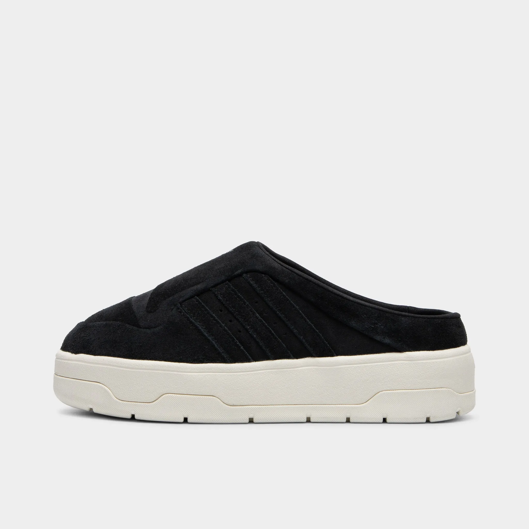adidas Women's Rivarly Mule Core Black / Off White Free Flex Groove Design