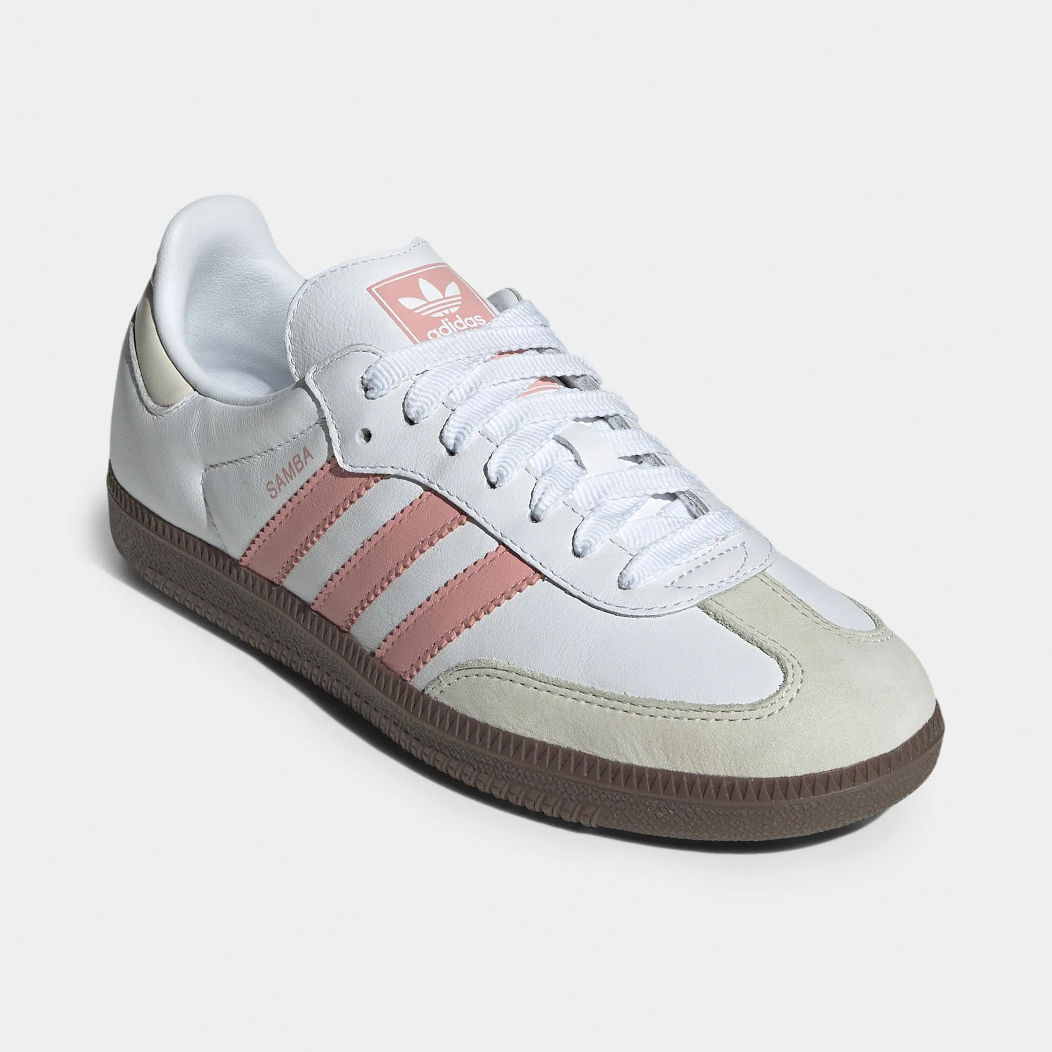 Moisture Wicking Fabric Airflow Channel Tech adidas Women's Samba OG White / Wonder Mauve - White
