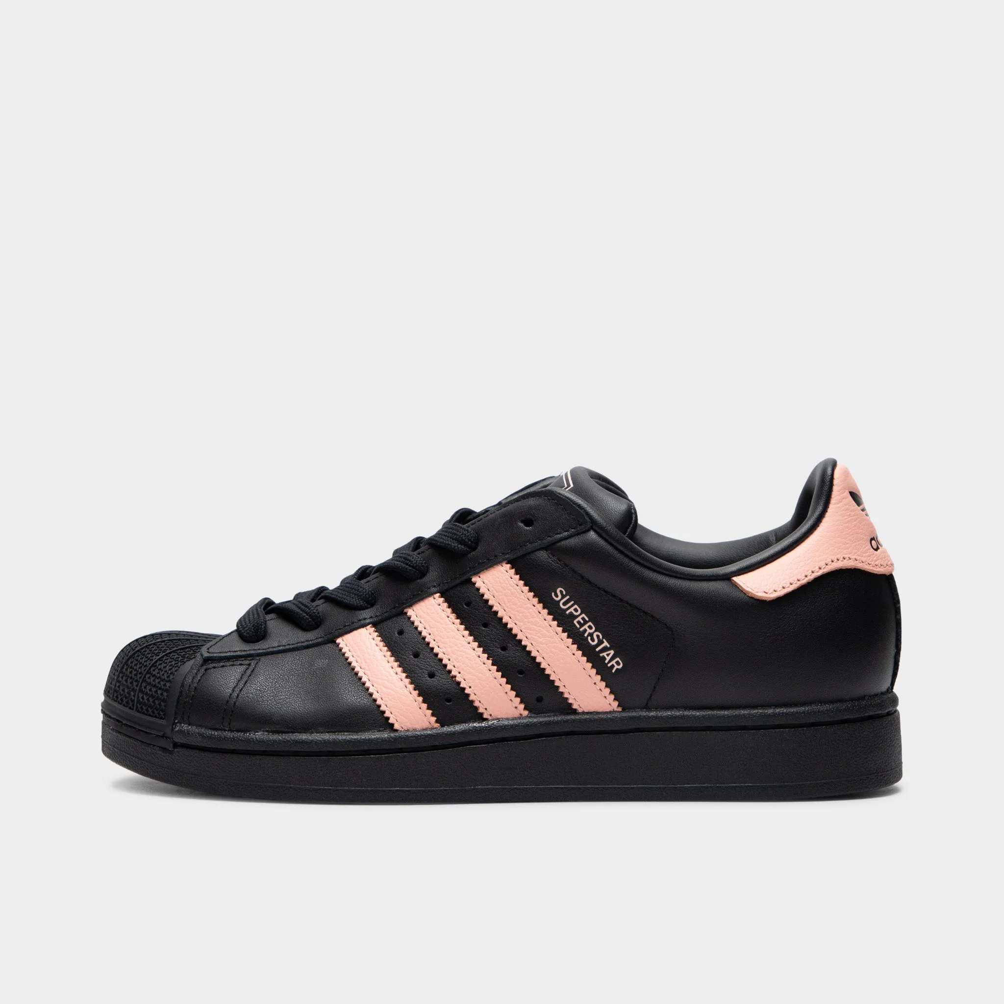 adidas Women's Superstar II Core Black / Glow Pink Smooth stride