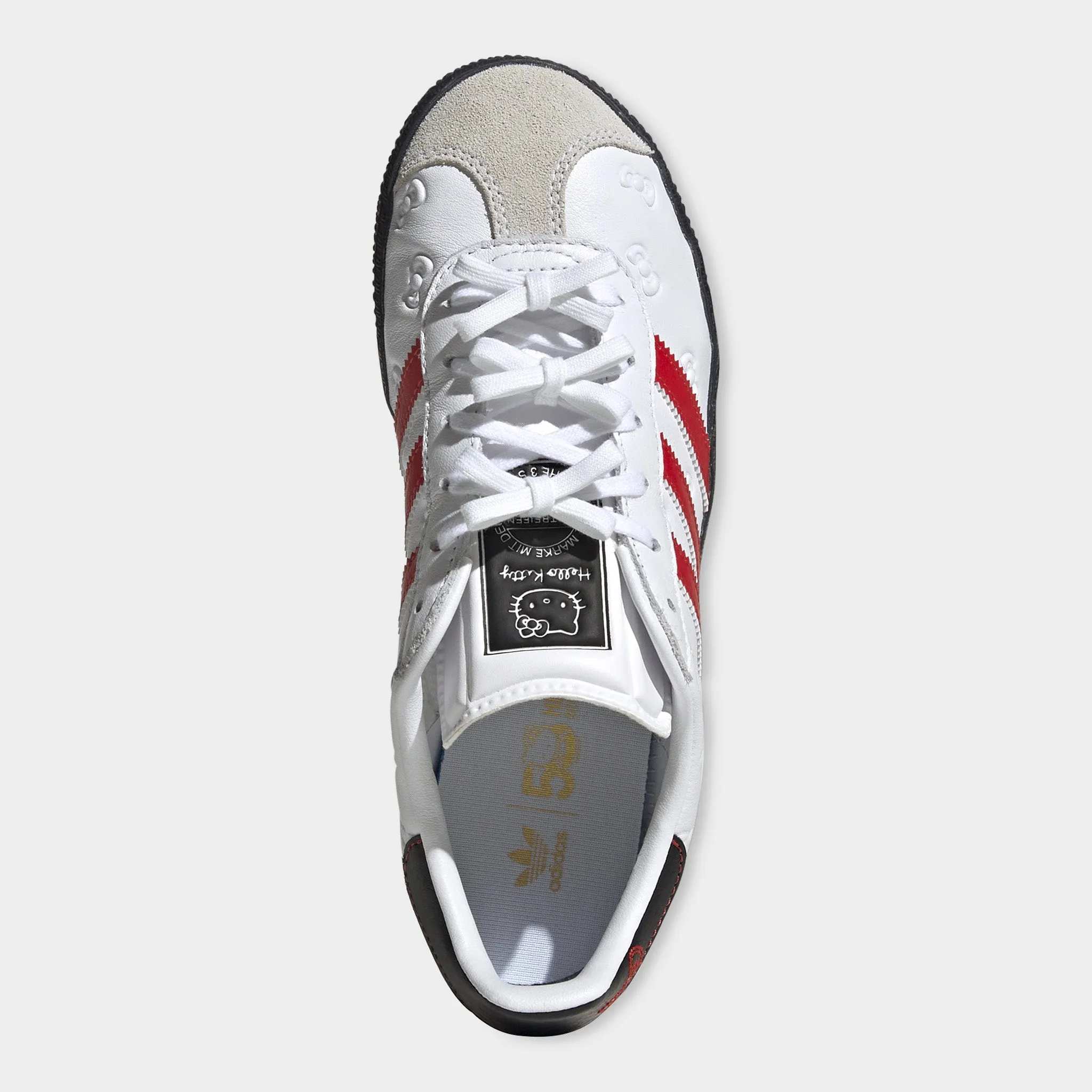 adidas x Hello Kitty Juniors' Gazelle White / Red Quality craftsmanship