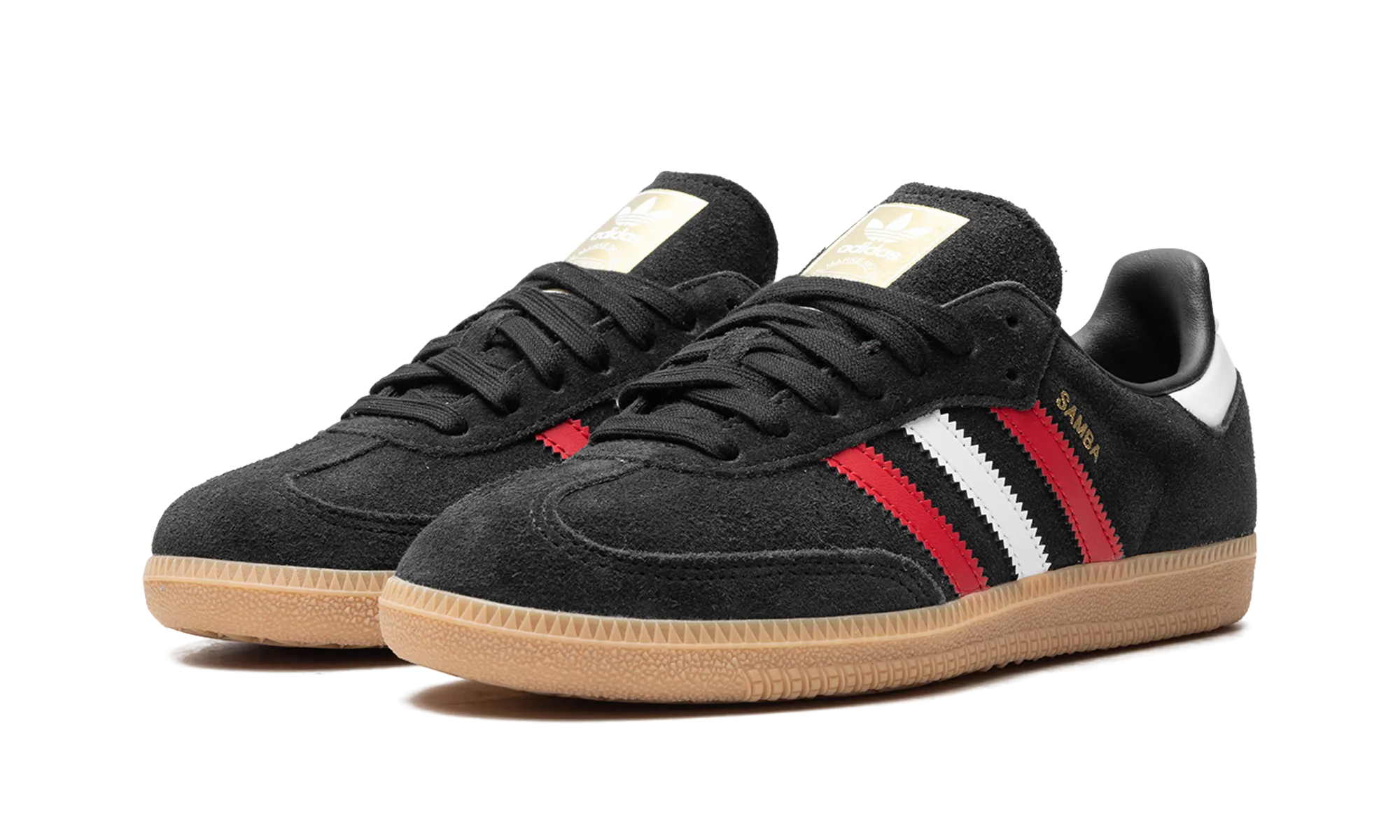 Sock Like Samba OG "core black/better scarlet/GUM 3"