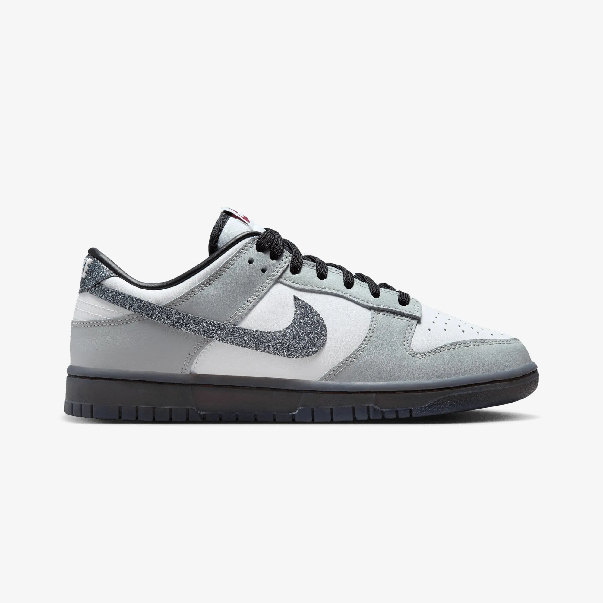 Shock Diffusing Heel No Stitching NIKE | DUNK LOW LX { WHITE/MULTI-COLOR-WHITE-LT SMOKE GREY
