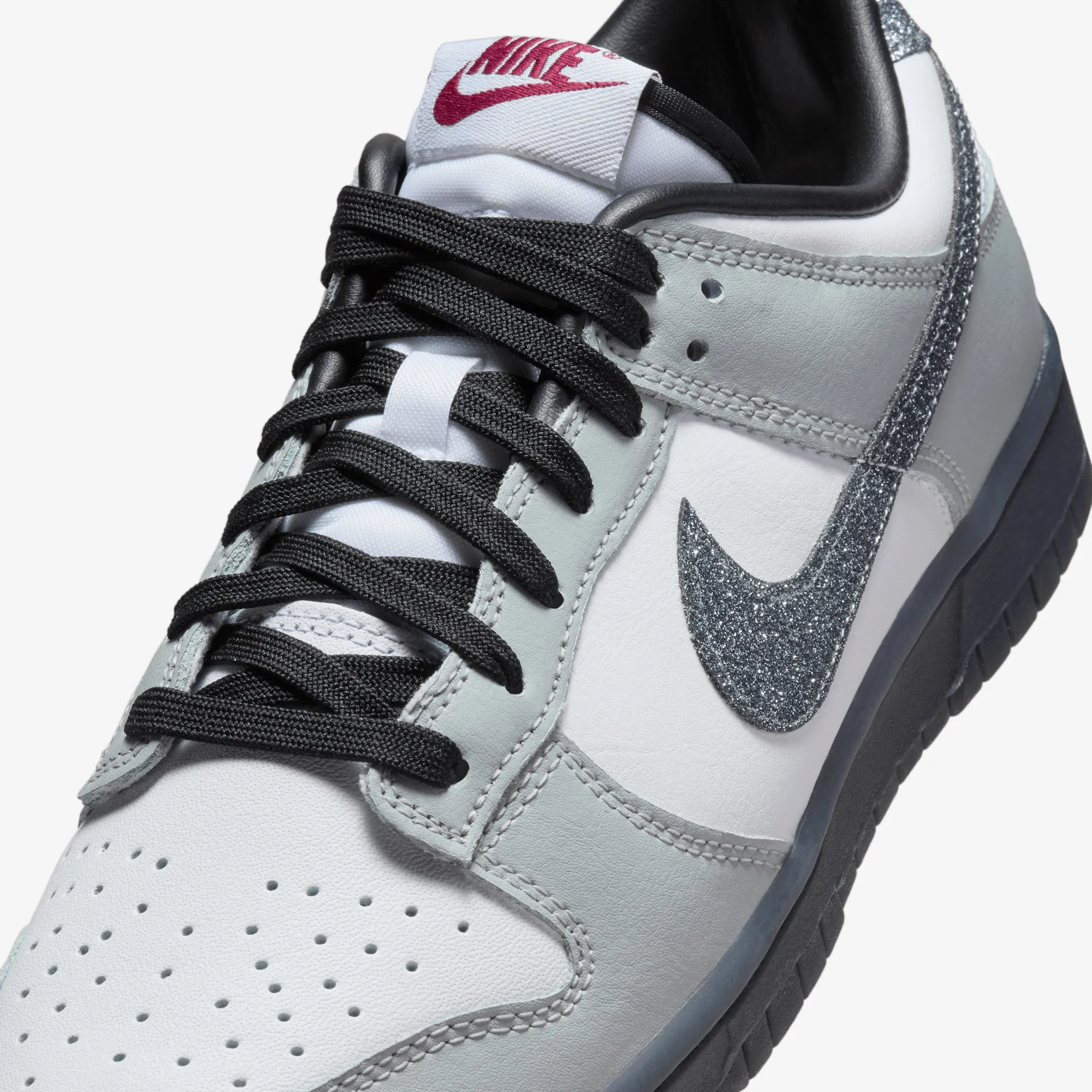 Casual Style NIKE | DUNK LOW LX { WHITE/MULTI-COLOR-WHITE-LT SMOKE GREY