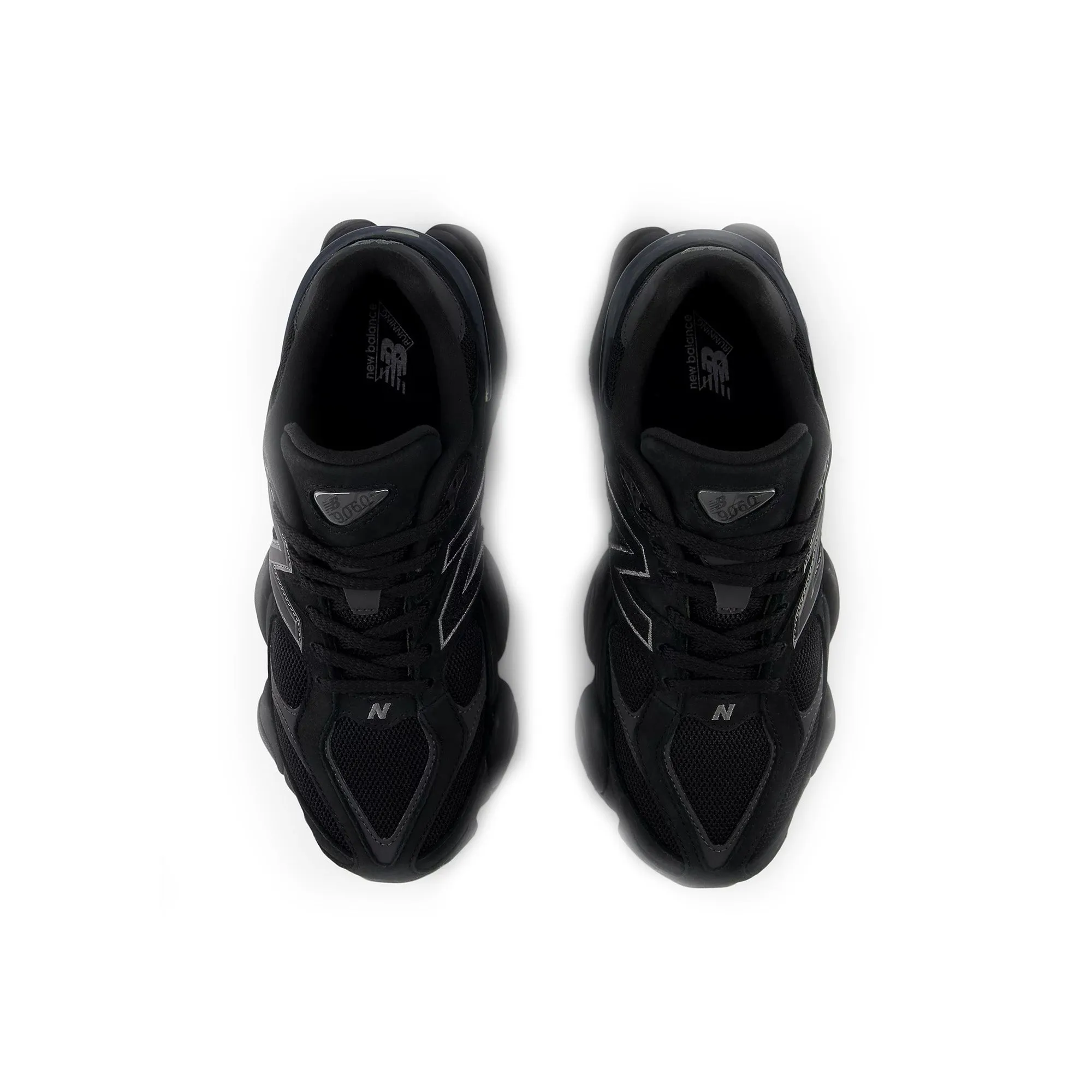 contoured footbed shoes New Balance 9060 'Black Cement' (2025)