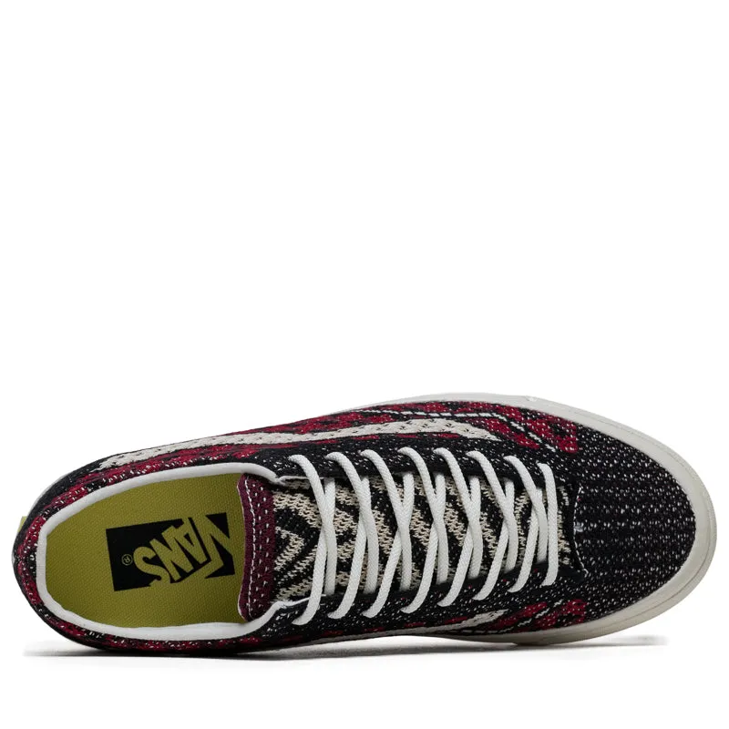 Vans LX Old Skool 36 EK - Geo Check Bordeaux Red Sustainable Sole Construction