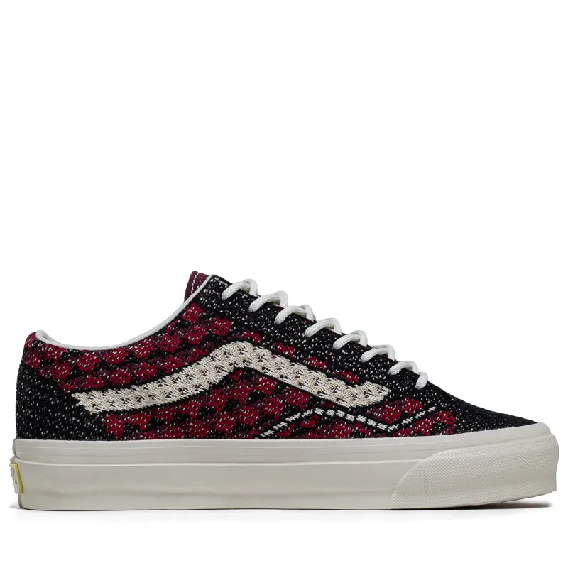 Vans LX Old Skool 36 EK - Geo Check Bordeaux Red Versatile use