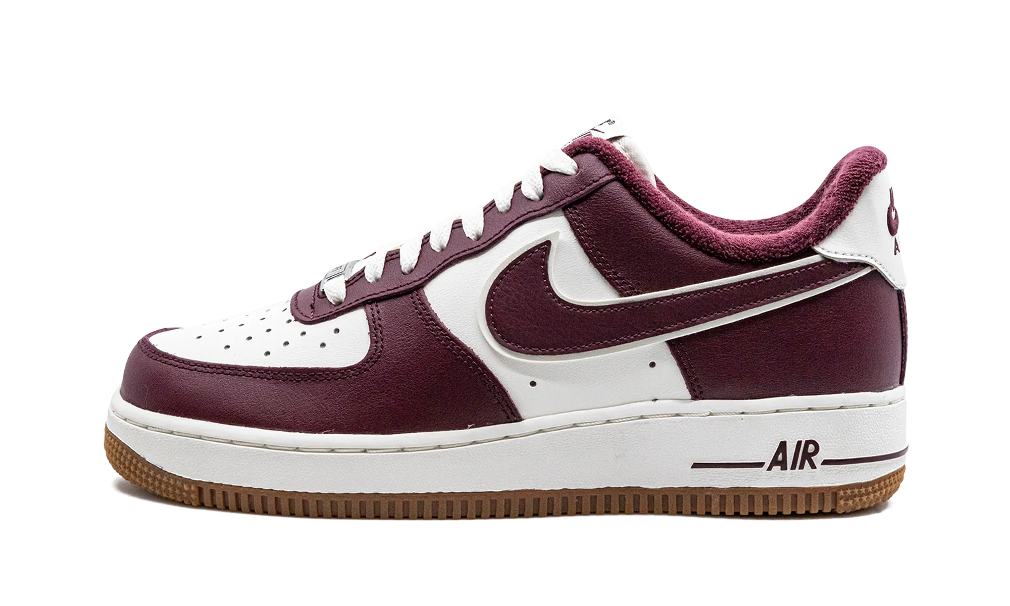 Air Force 1 Low "College Pack - Night Maroon" Quick Step Up Gum Sole