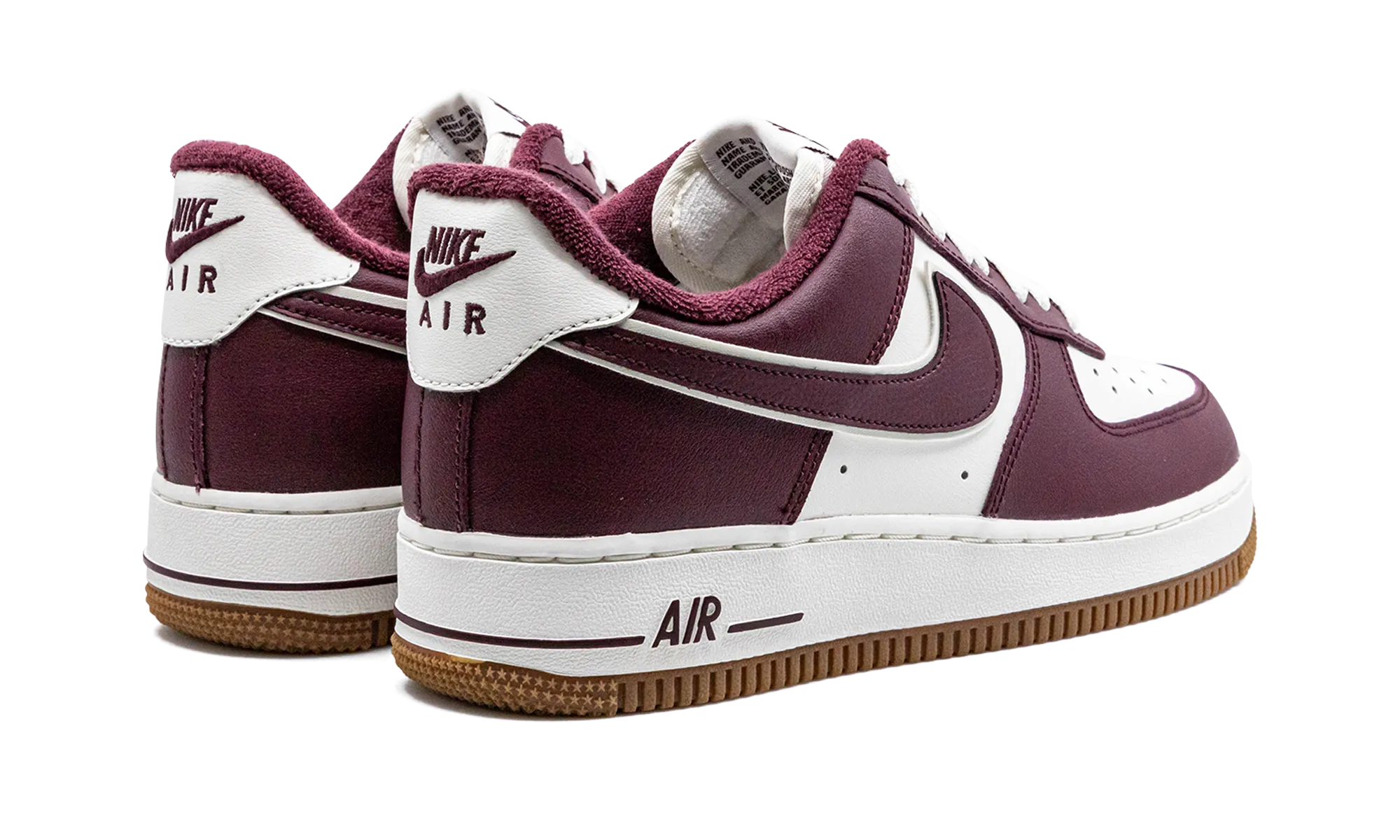 Air Force 1 Low "College Pack - Night Maroon" High Quality