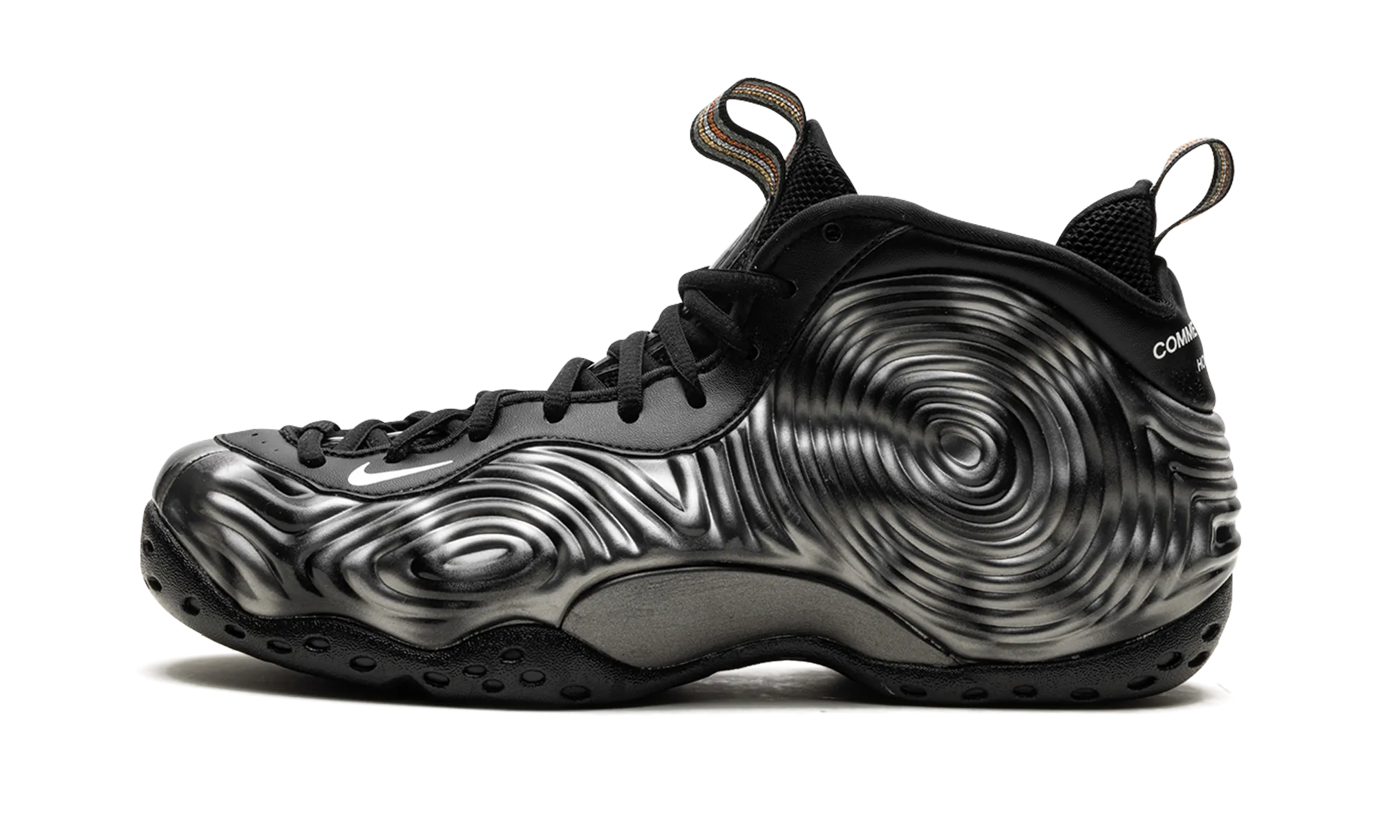 Air Foamposite One SP "CDG Homme Plus - Black White" Composite Layer Midsole Agility Speed