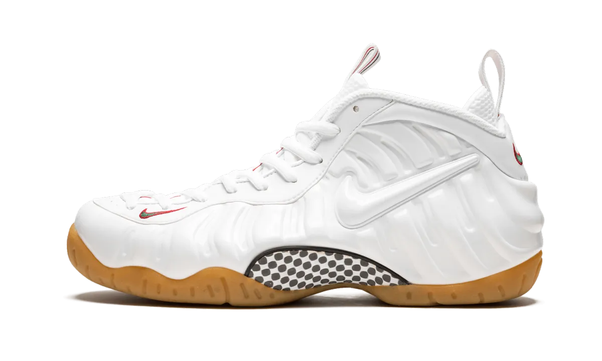 Premium Leather Contoured Arch Frame Air Foamposite Pro ""White Gucci""