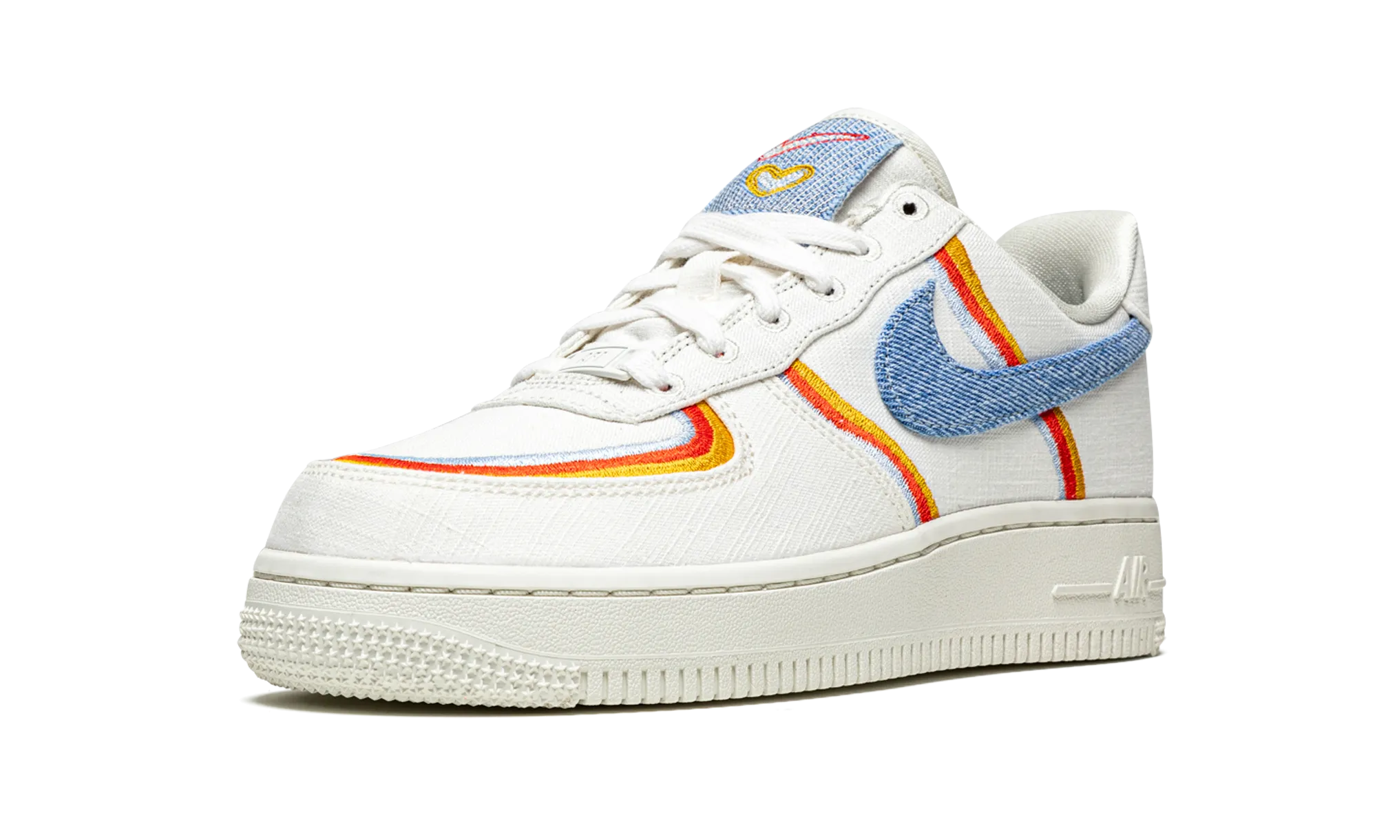 Flexibility Ride AIR FORCE 1 '07 LV8 MNS WMNS "Denim Swoosh"