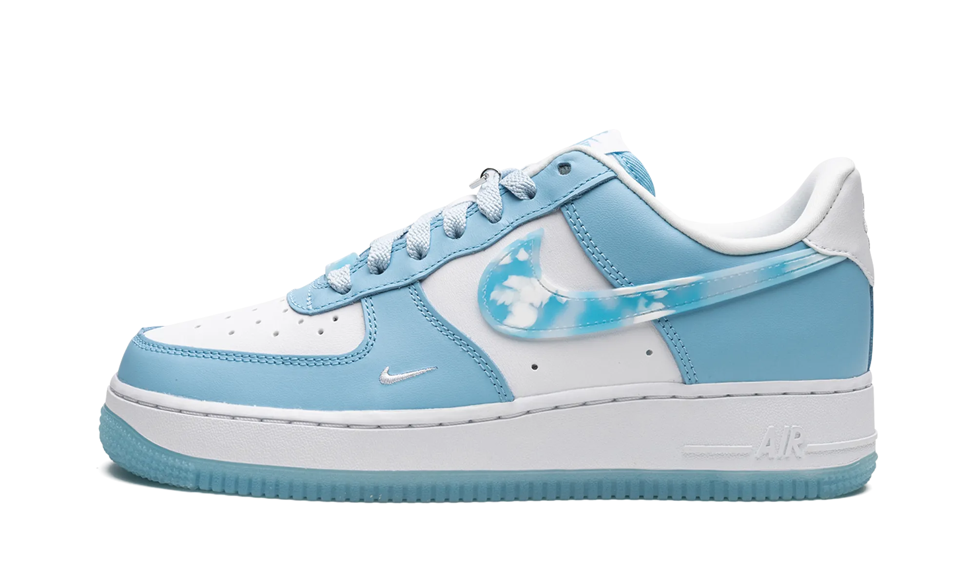Comfortable Wear Casual Rider AIR FORCE 1 '07 LX MNS WMNS "Nail Art White Blue"