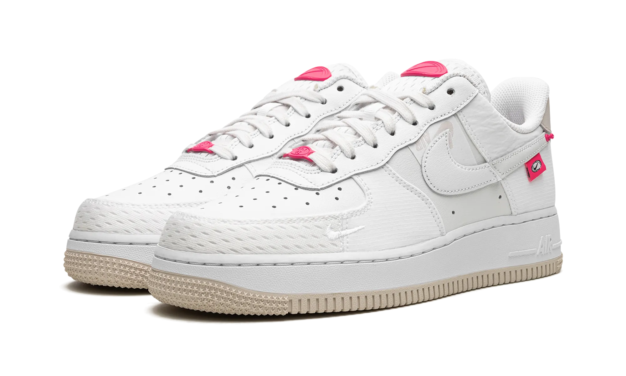 AIR FORCE 1 '07 LX MNS WMNS "Pink Bling" Durable Material