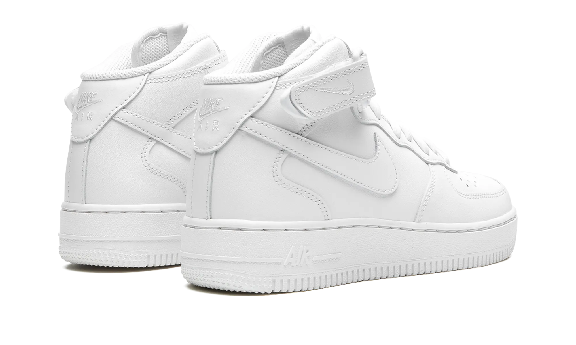 AIR FORCE 1 '07 MID MNS WMNS "Triple White" Skater Grip Foot Power