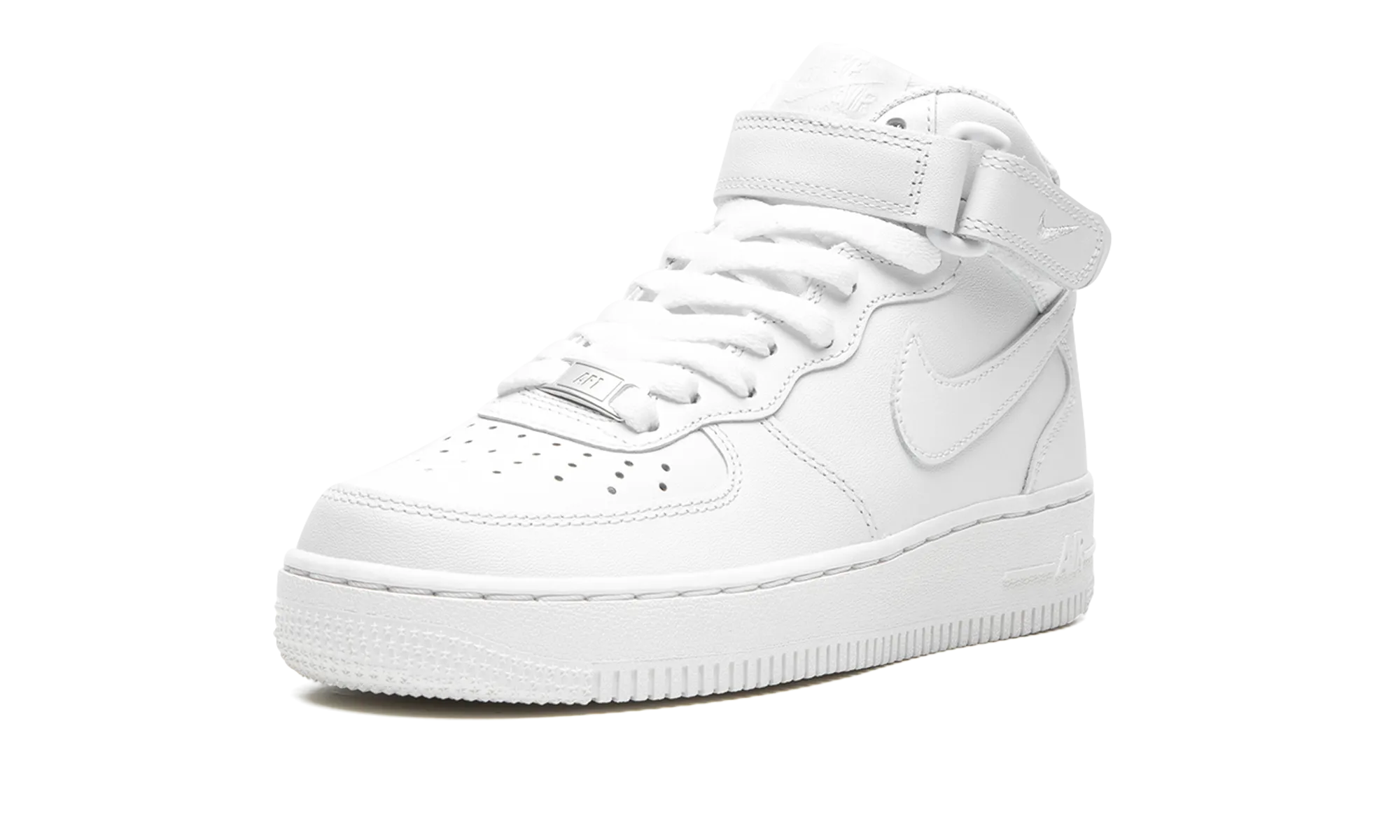 AIR FORCE 1 '07 MID MNS WMNS "Triple White" Synthetic Upper