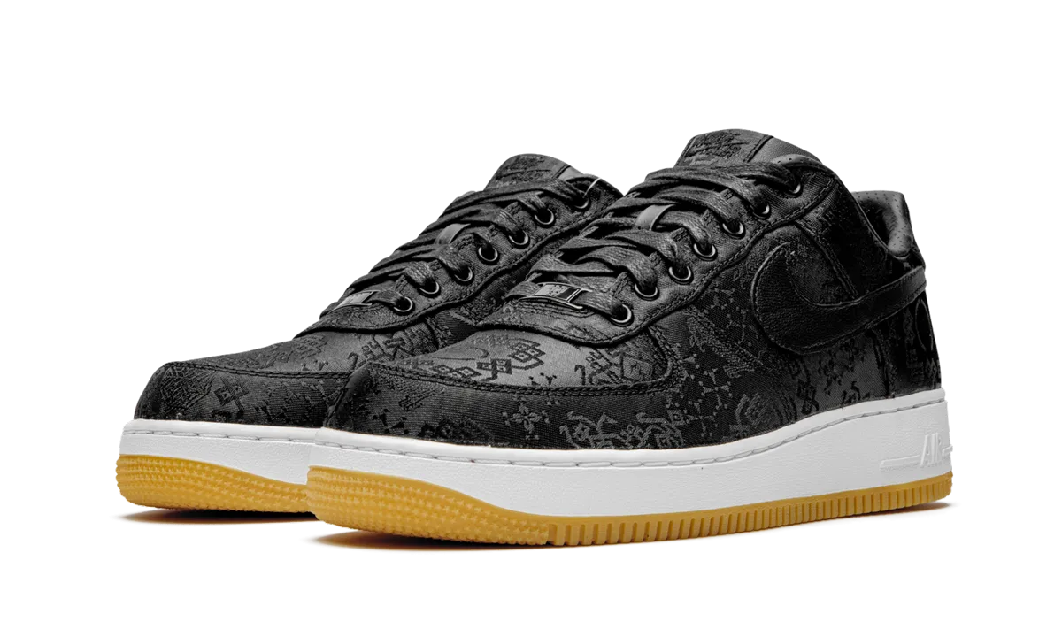 Secure Style Breathable Upper Air Force 1 07 "Clot x Fragment - Black Silk"
