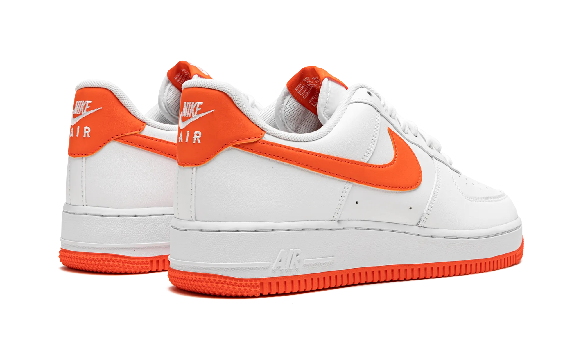 Air Force 1 '07 "Team Orange" Classic Edge Polished Finish