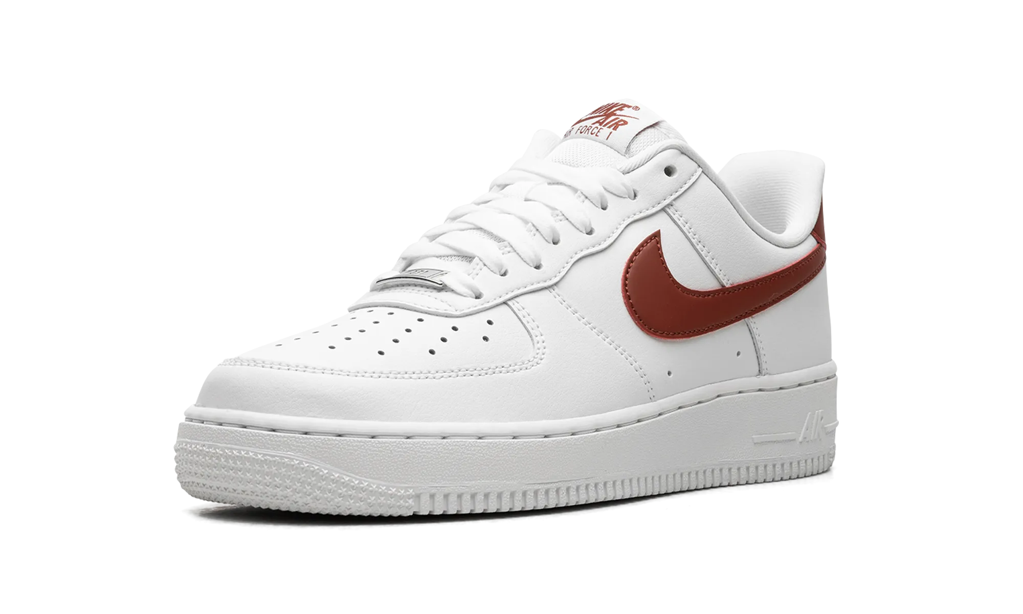 Loose Fit Cushioned Footbed AIR FORCE 1 '07 WMNS "White / Rugged Orange"