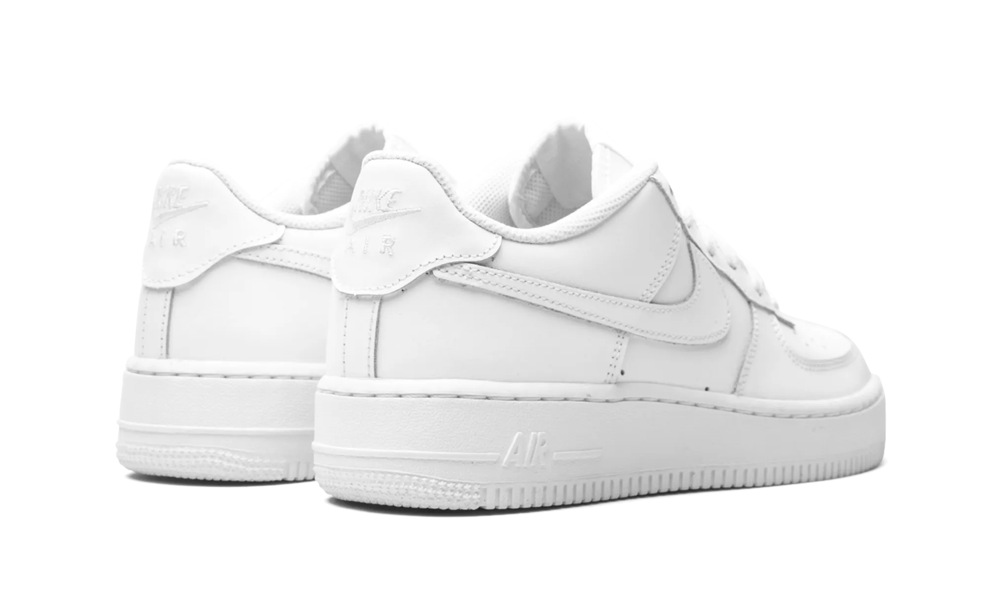 Air Force 1 GS "White on White" Freestyle Look Reinforced toe